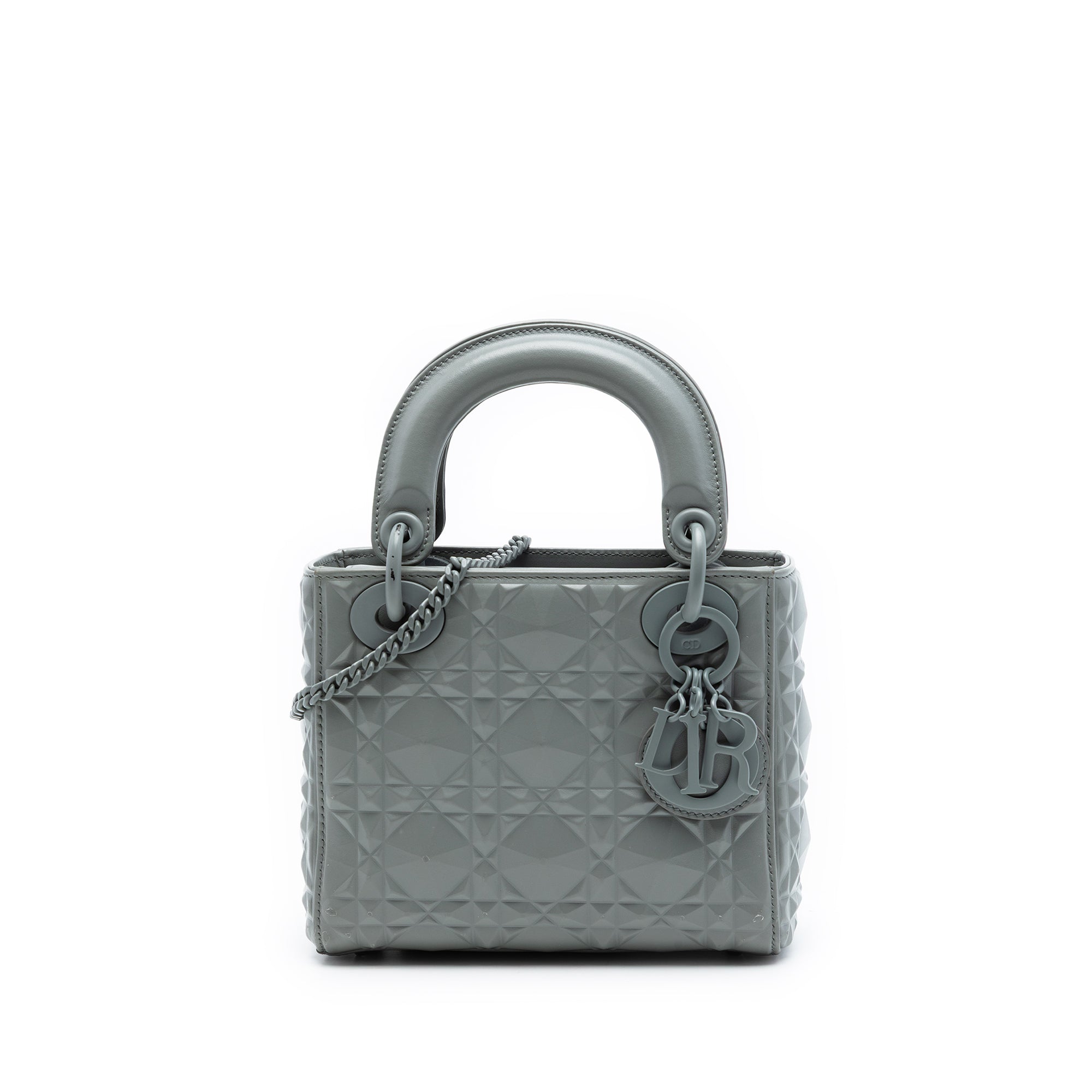 Dior Mini Ultra Matte Calfskin Diamond Cannage Lady Dior - image 1