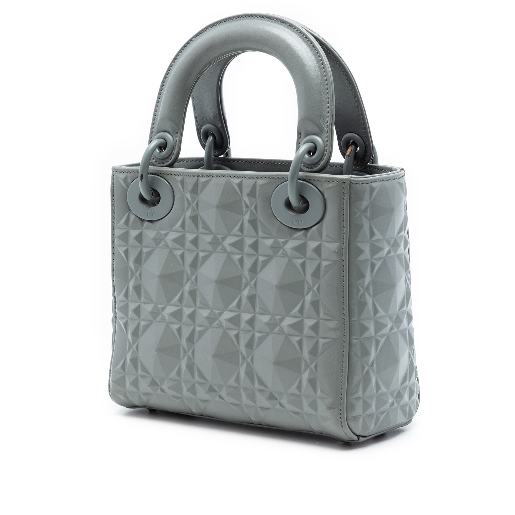 Dior Mini Ultra Matte Calfskin Diamond Cannage Lady Dior - image 2