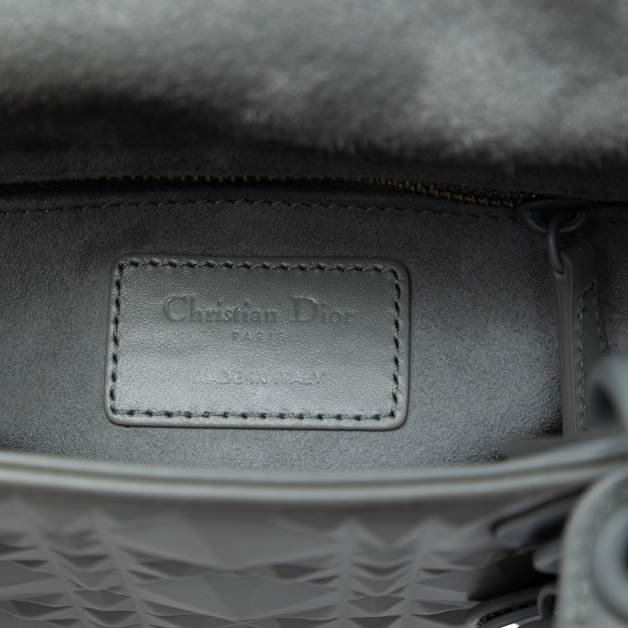 Dior Mini Ultra Matte Calfskin Diamond Cannage Lady Dior - image 5