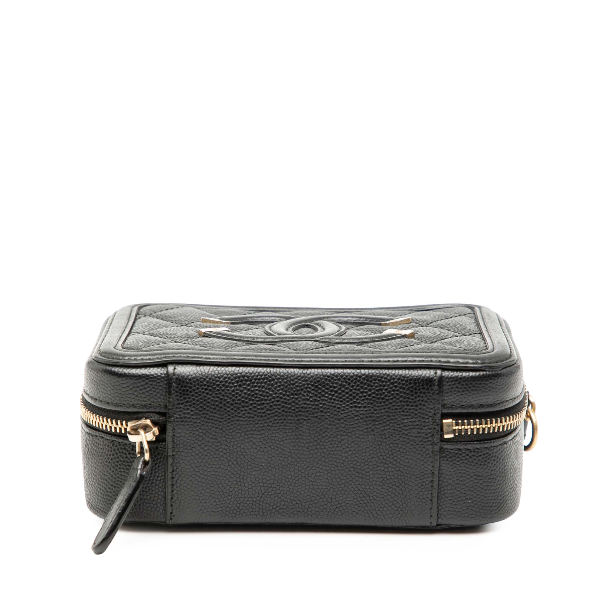 Chanel Mini Caviar CC Filigree Vanity Case - image 3