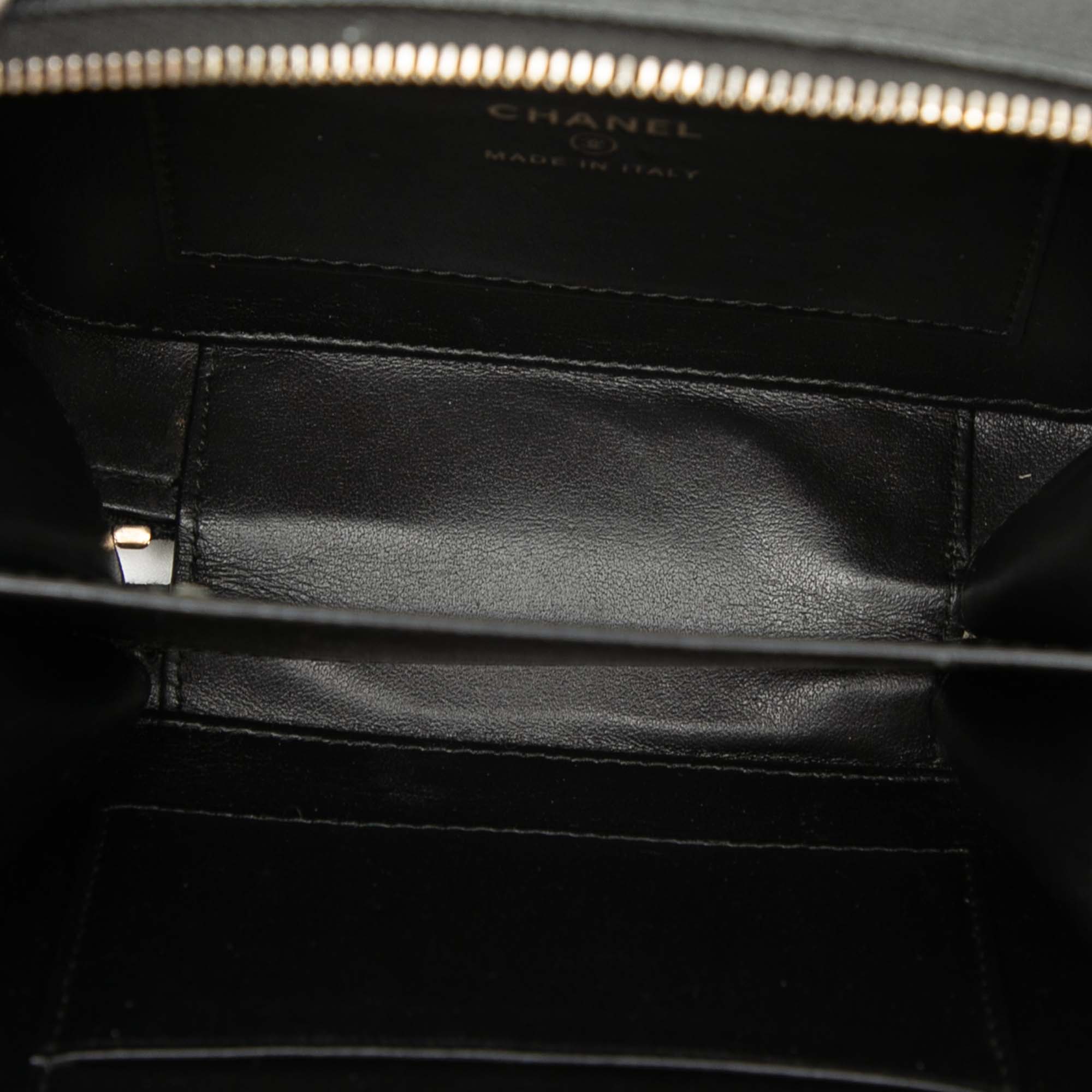 Chanel Mini Caviar CC Filigree Vanity Case - image 4