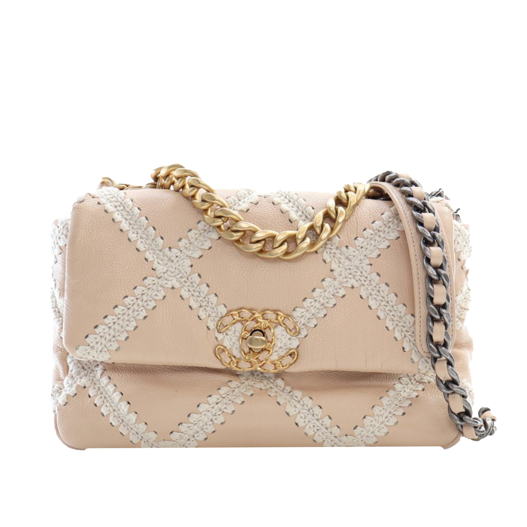 Chanel Medium Crochet Calfskin 19 Flap - image 1