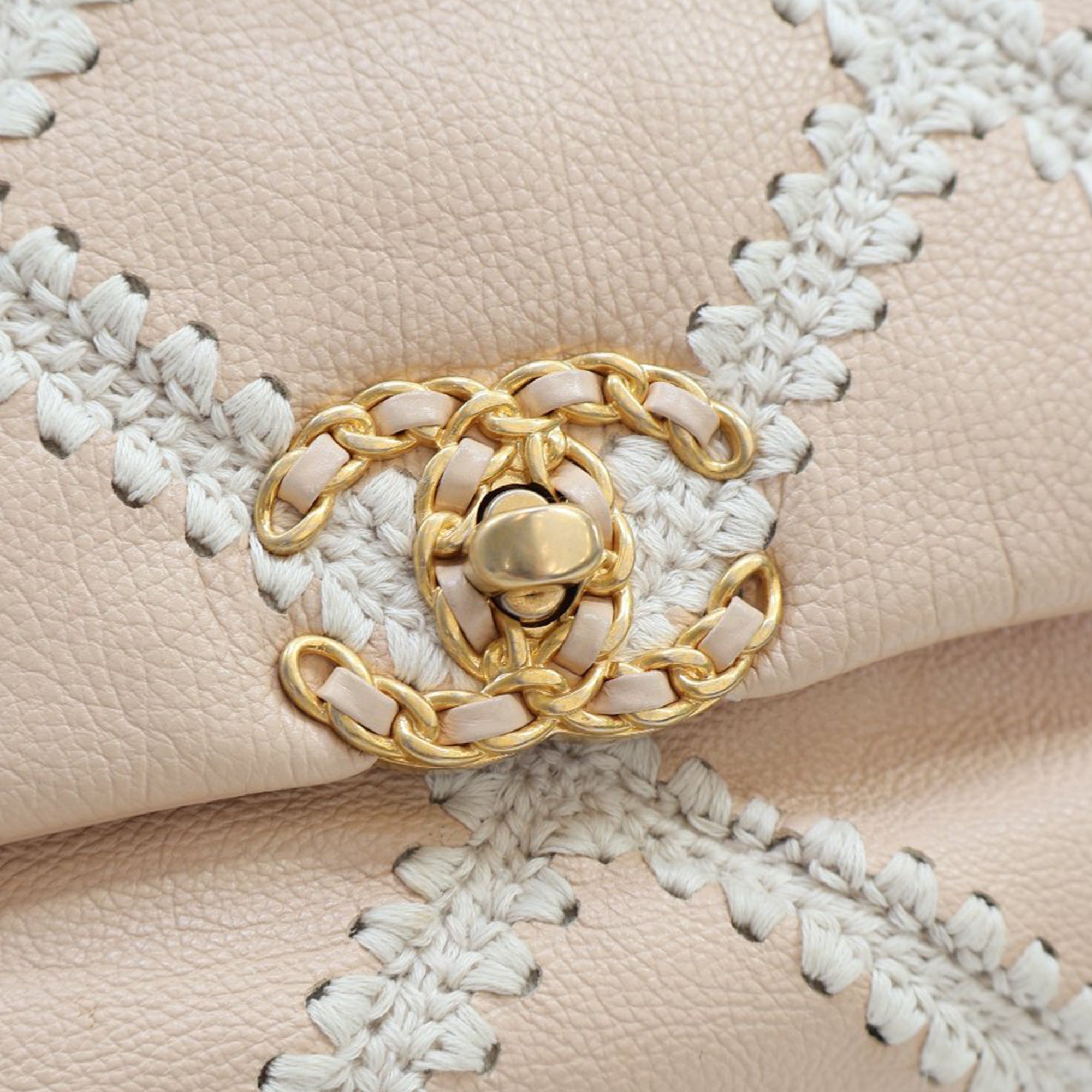 Chanel Medium Crochet Calfskin 19 Flap - image 10