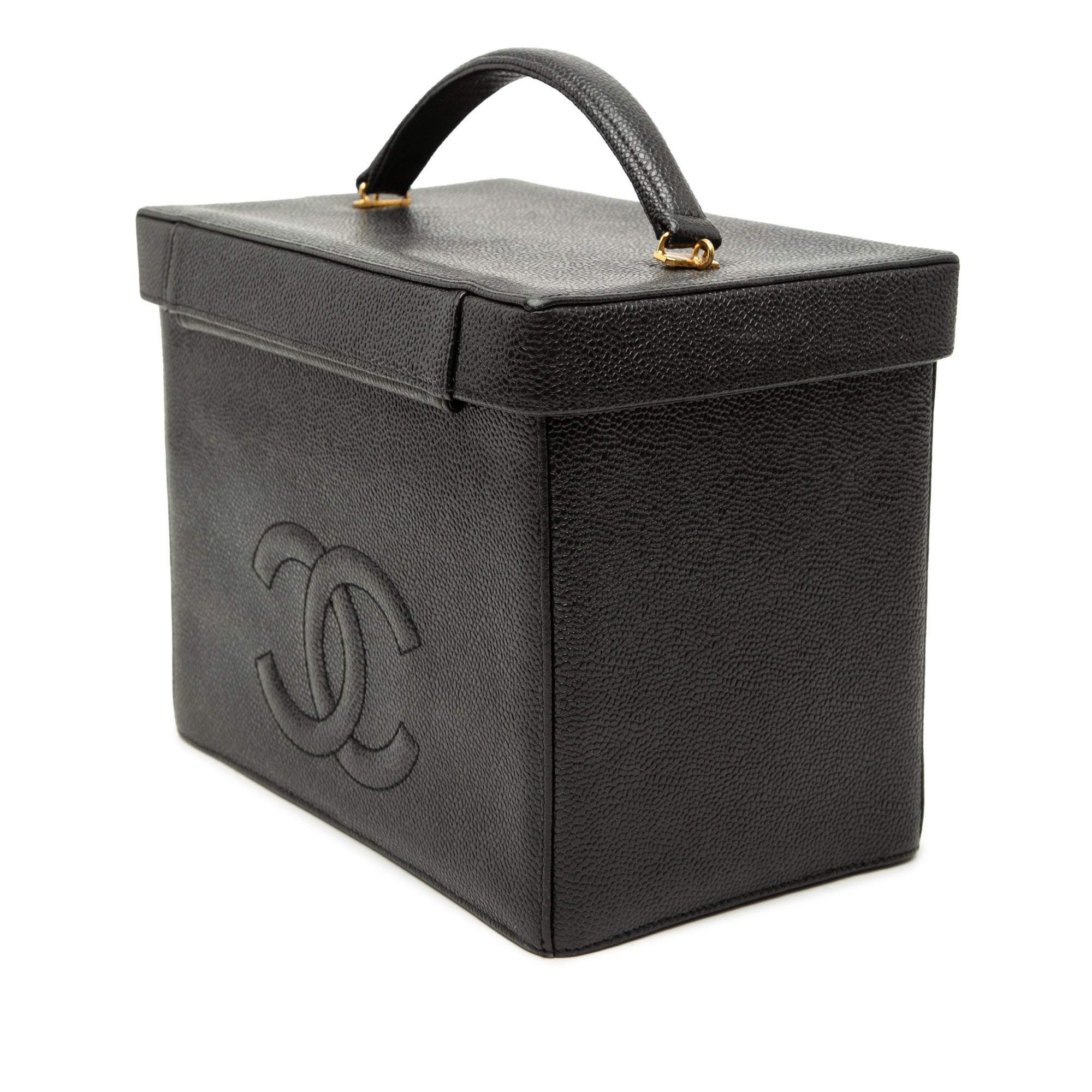 Chanel CC Caviar Vanity Box Case - image 2