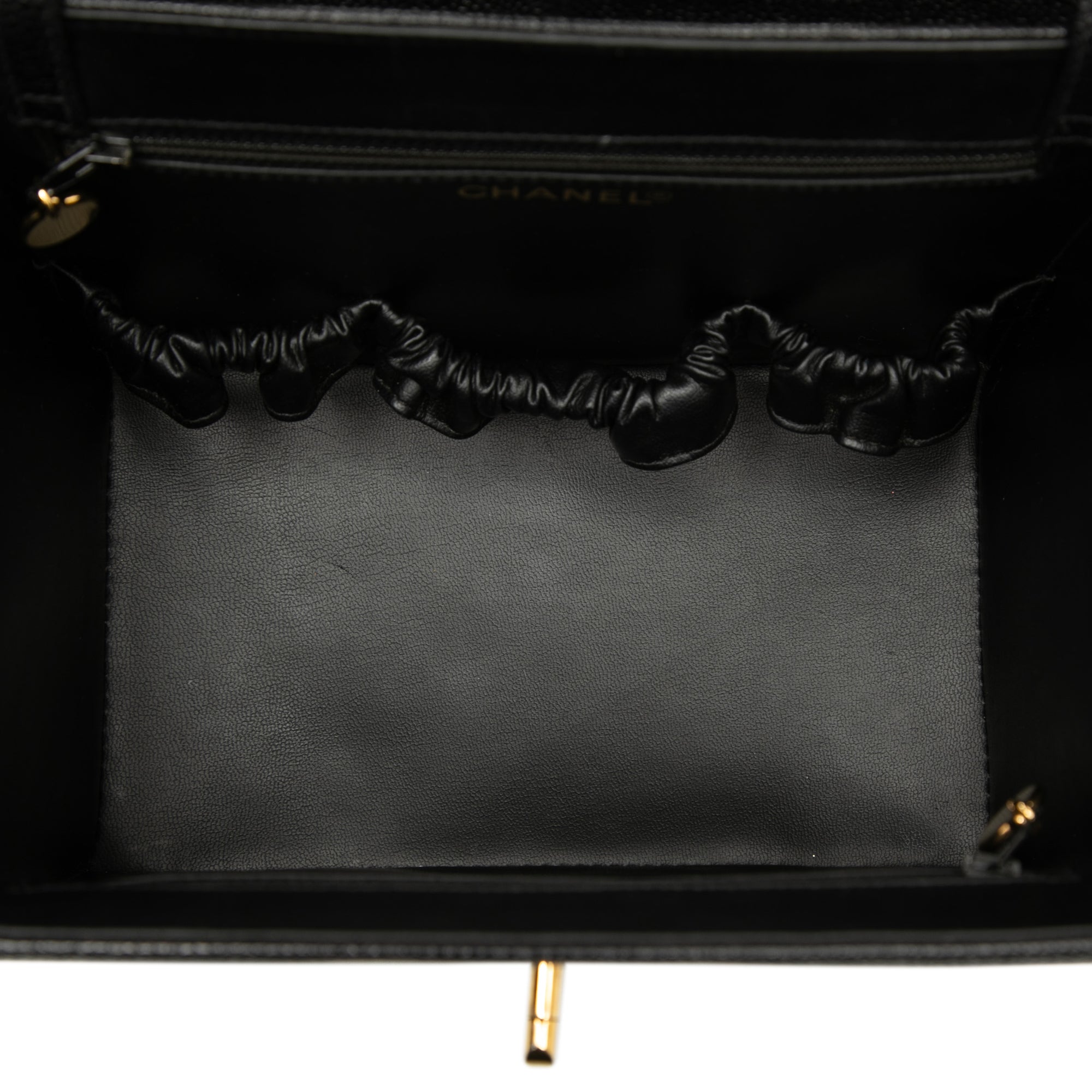 Chanel CC Caviar Vanity Box Case - image 4