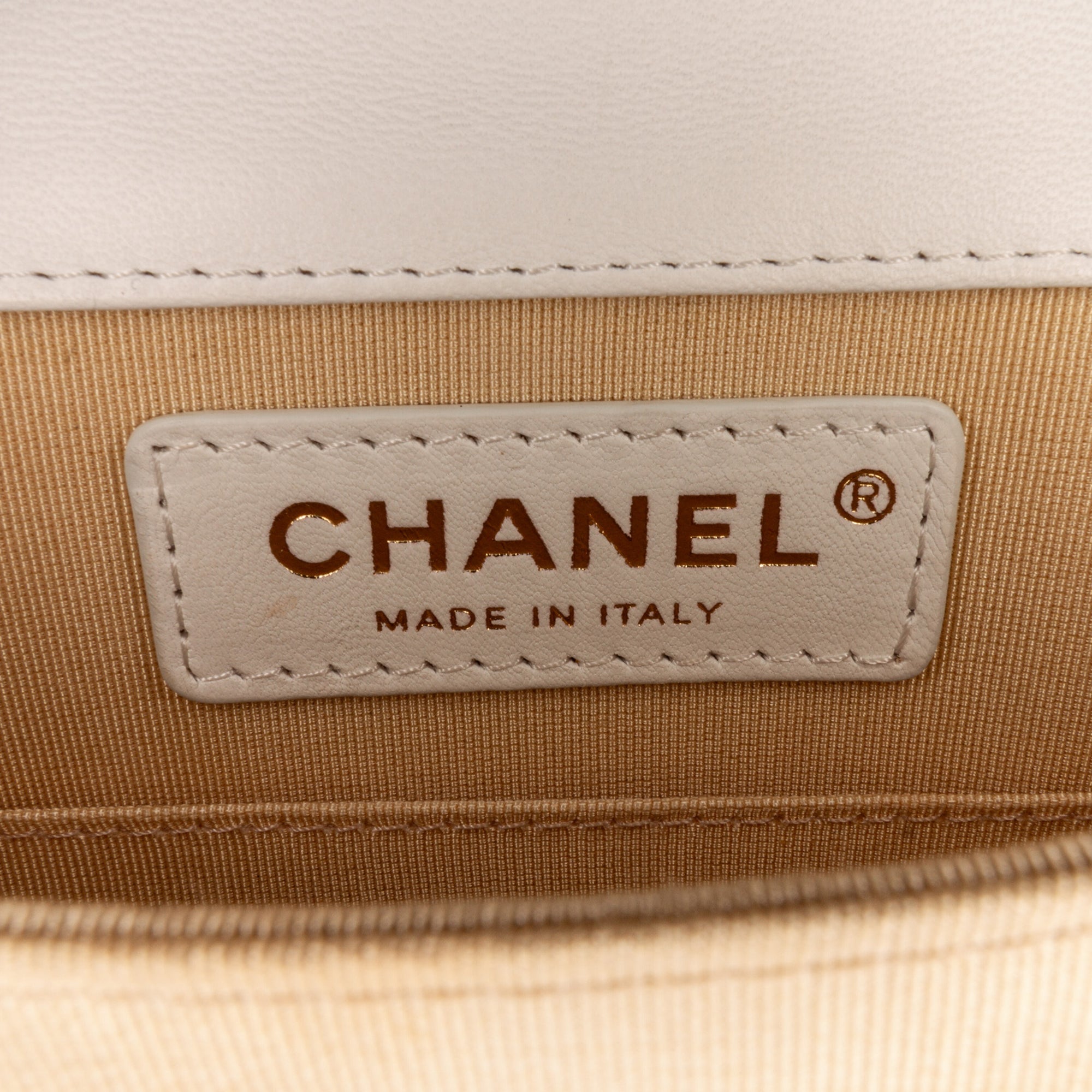 Chanel Quilted Lambskin North South Boy Flap - image 9