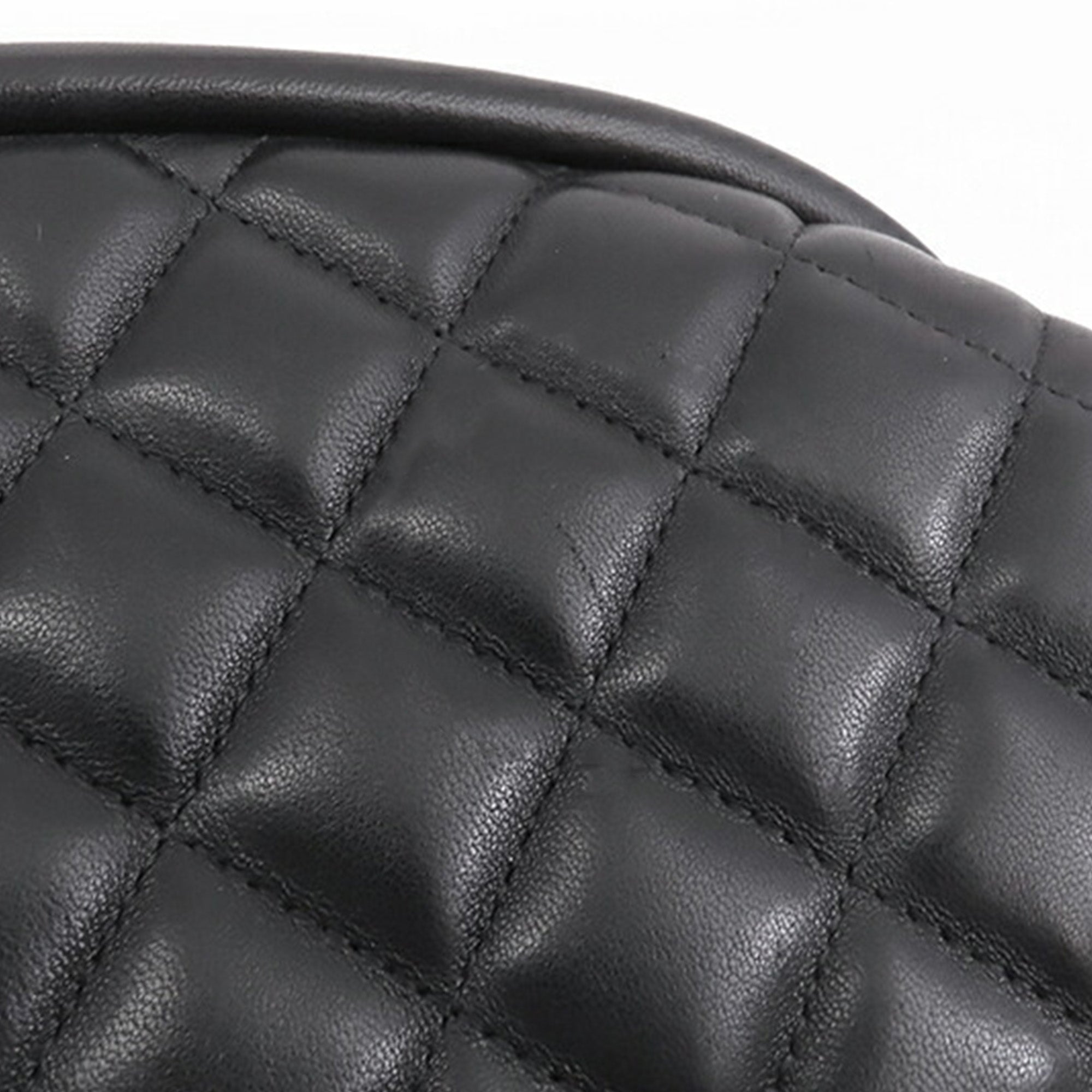 Chanel Quilted Lambskin Frame Clutch - image 9