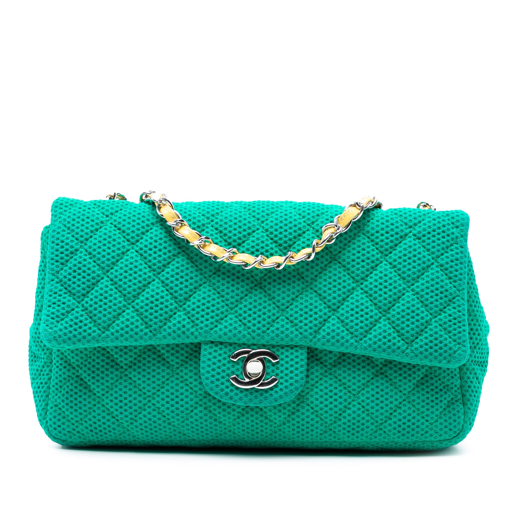 Chanel Medium Classic Technical Fabric Single Flap - image 1