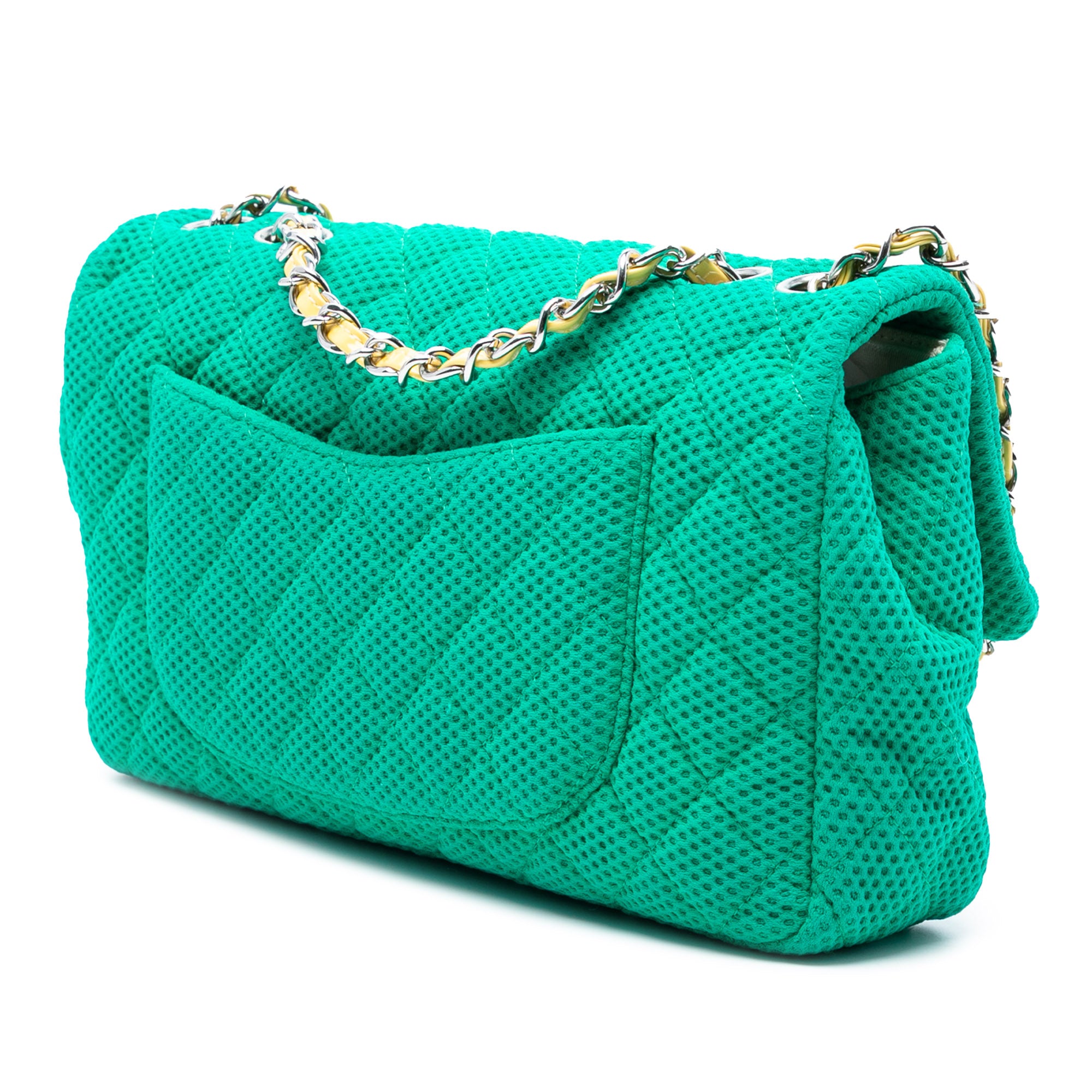 Chanel Medium Classic Technical Fabric Single Flap - image 2