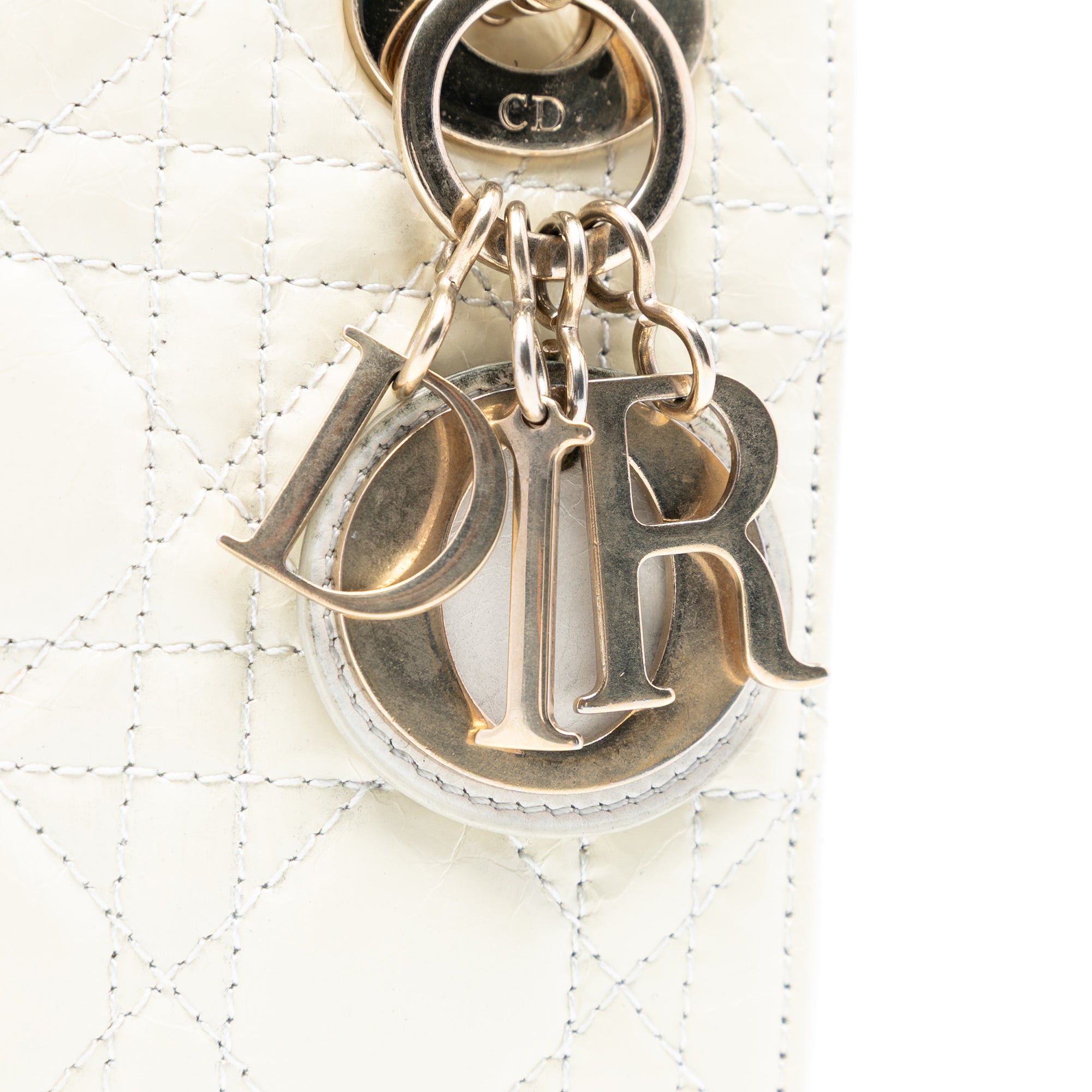 Dior Mini Crinkled Calfskin Cannage Lady Dior - image 6