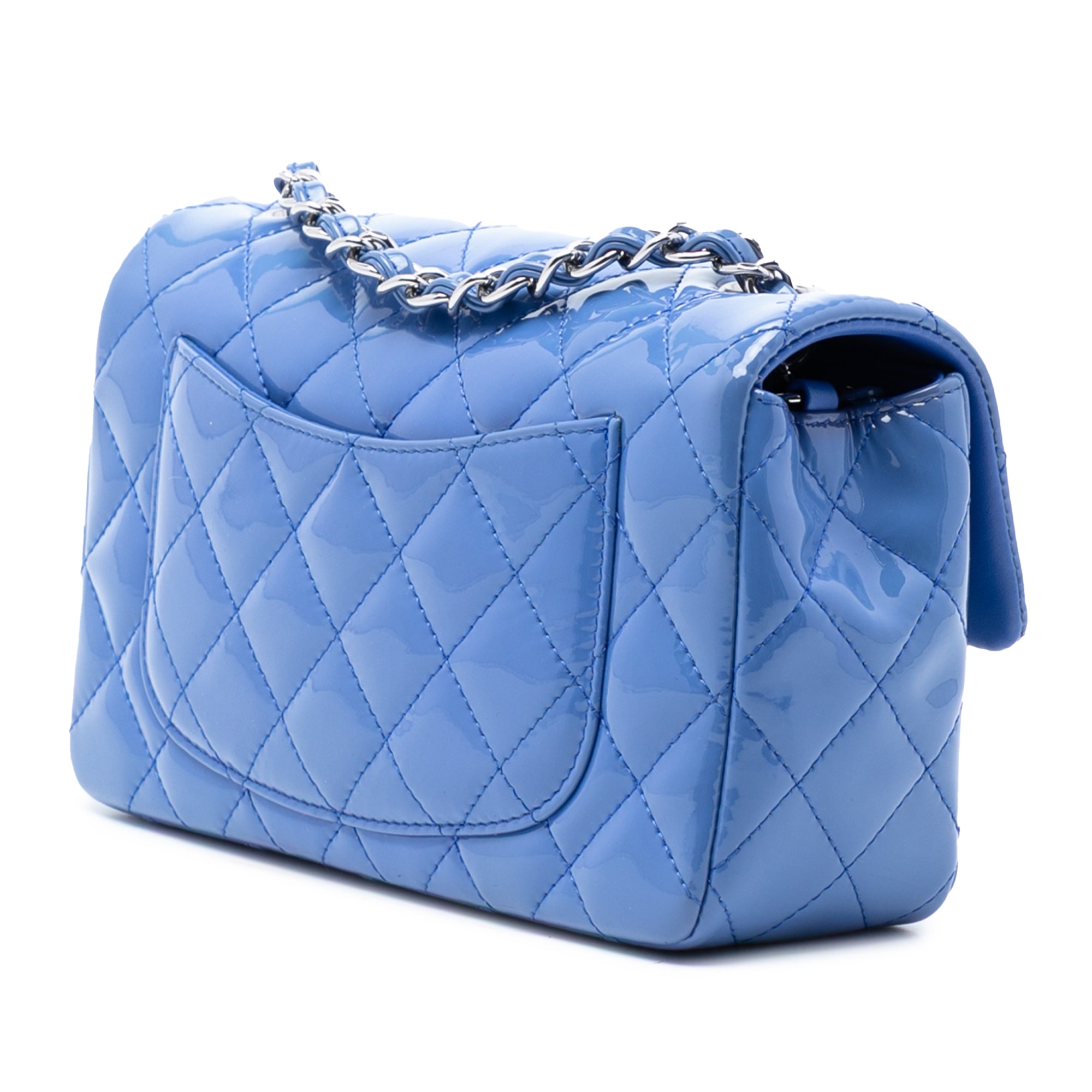 Chanel Mini Rectangular Classic Patent Single Flap - image 2