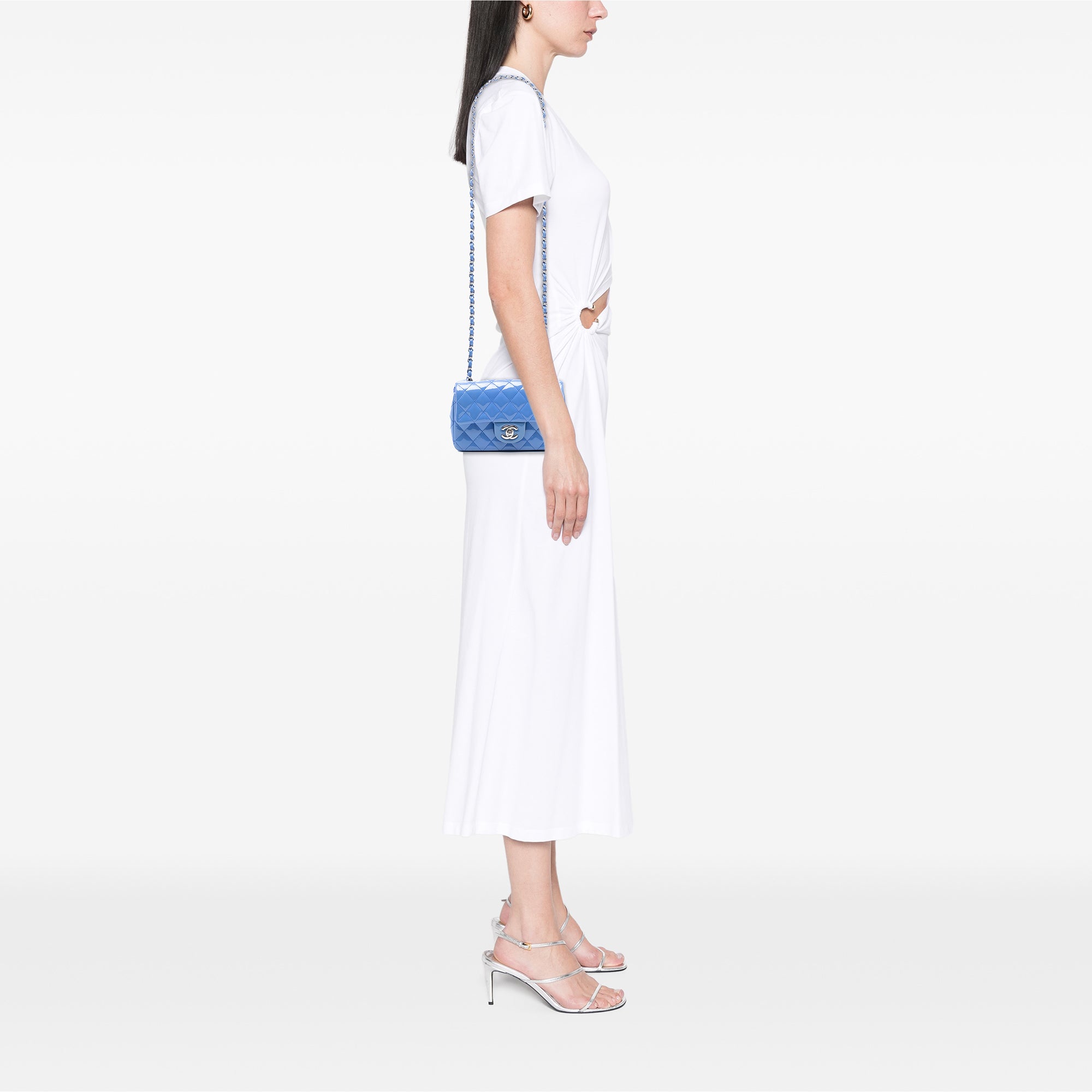 Chanel Mini Rectangular Classic Patent Single Flap - image 7