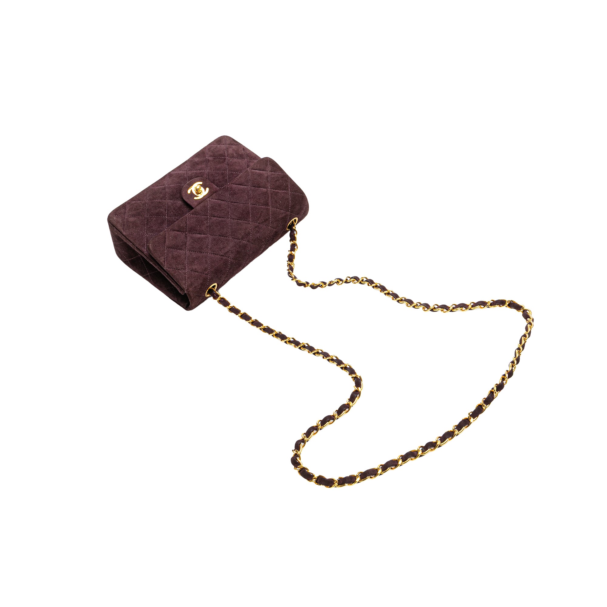 Chanel Mini Rectangular Suede Single Flap - image 11