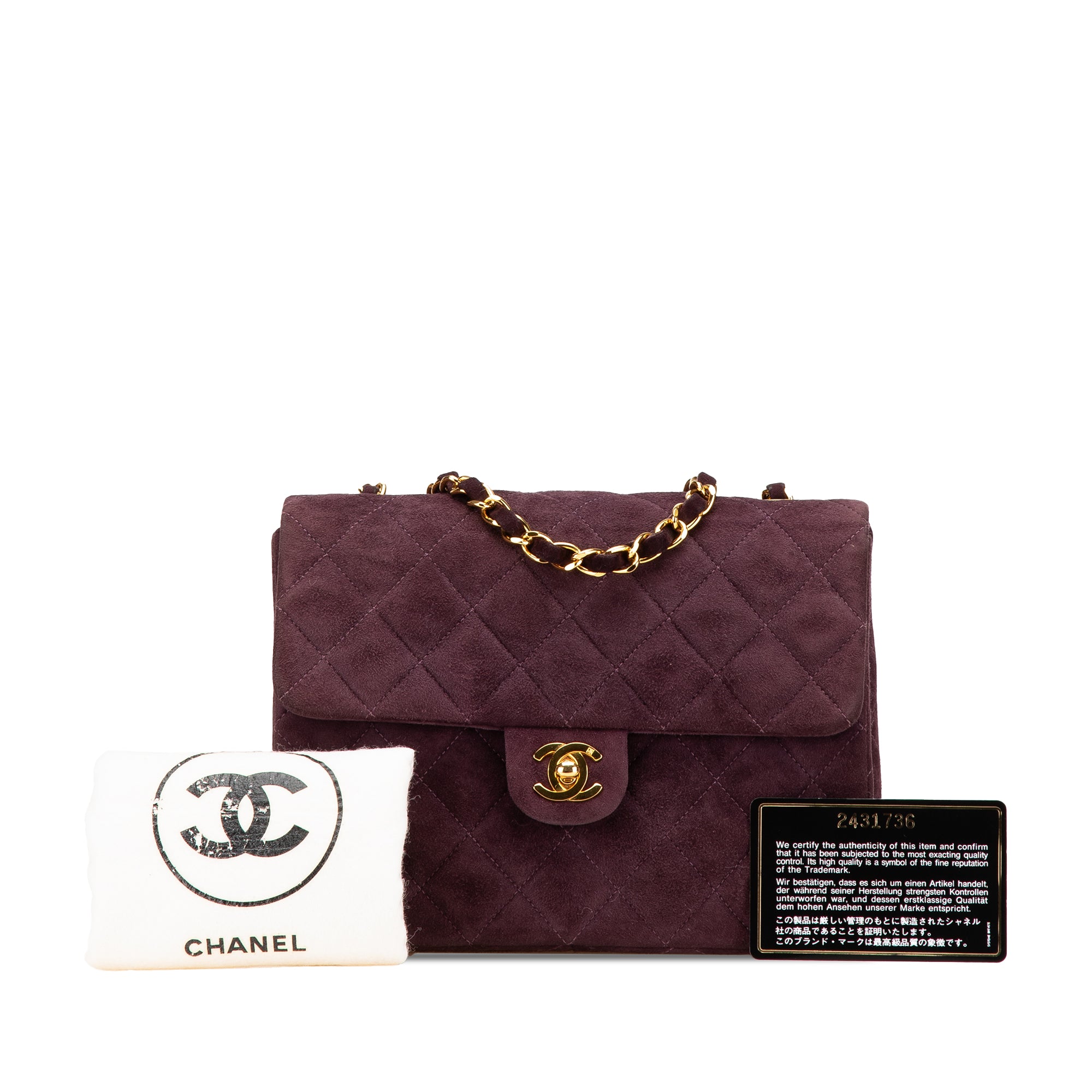 Chanel Mini Rectangular Suede Single Flap - image 13