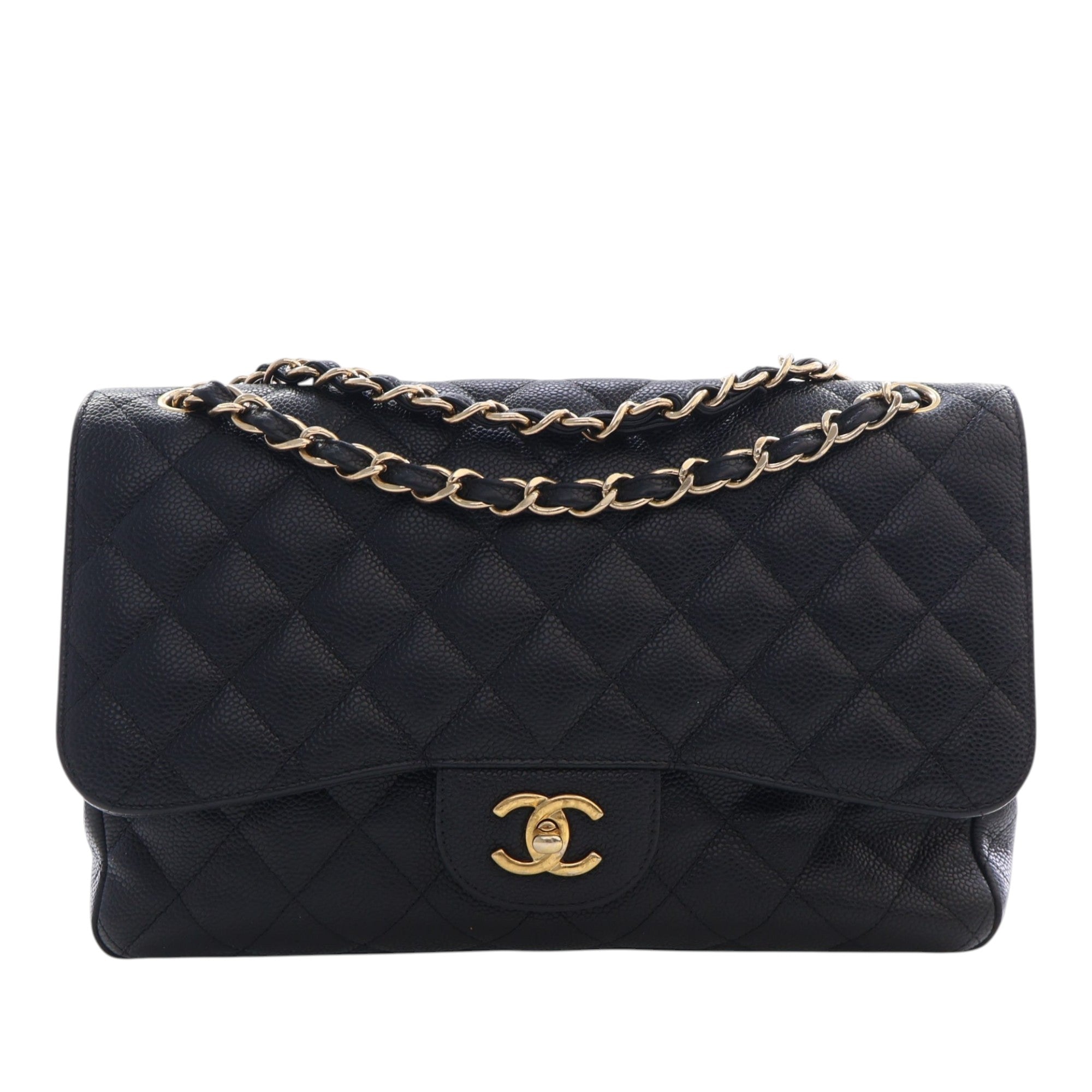 Chanel Jumbo Classic Caviar Double Flap - image 1