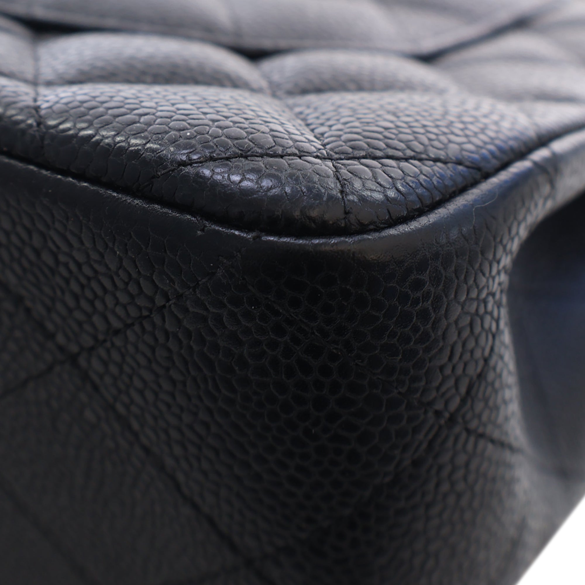Chanel Jumbo Classic Caviar Double Flap - image 11