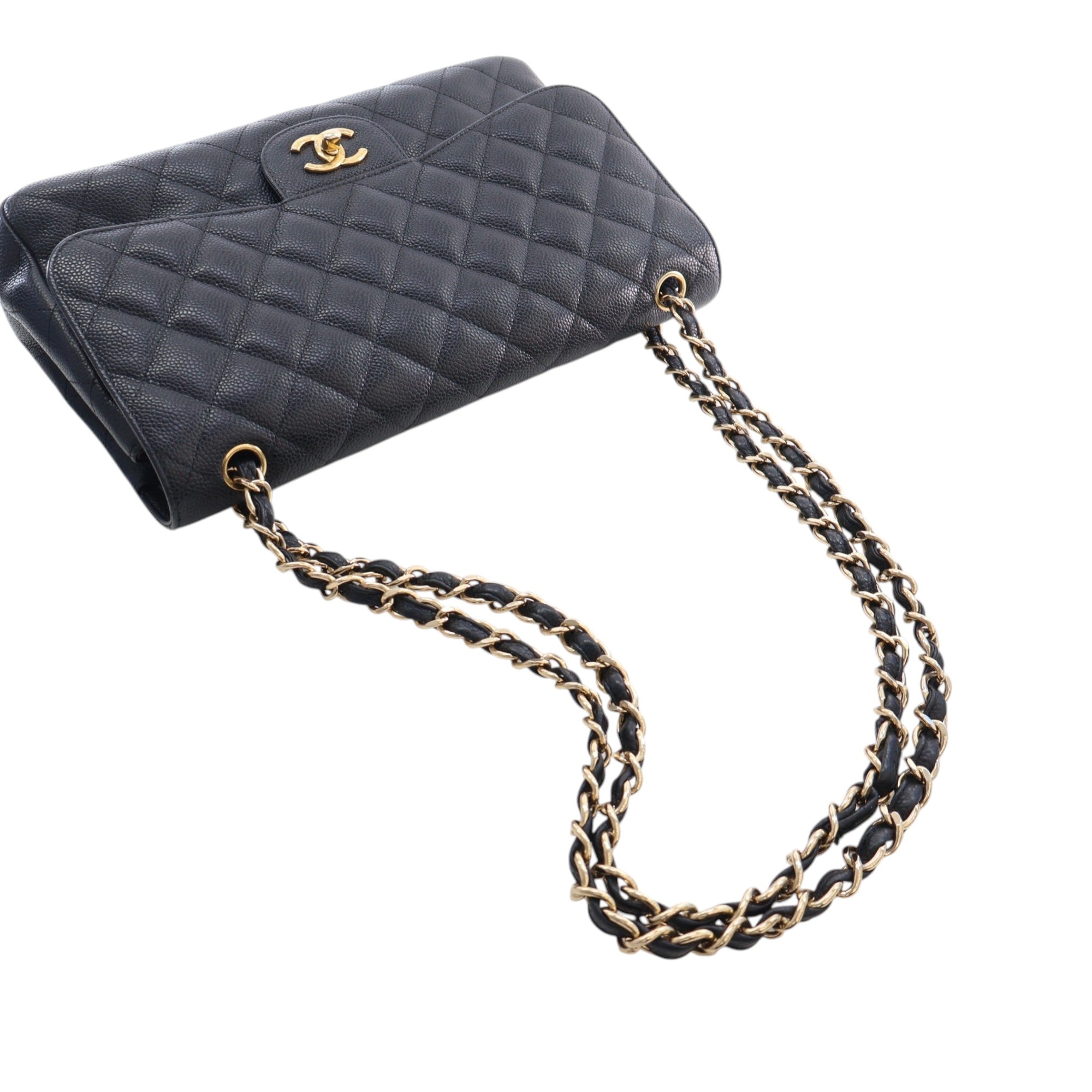 Chanel Jumbo Classic Caviar Double Flap - image 14