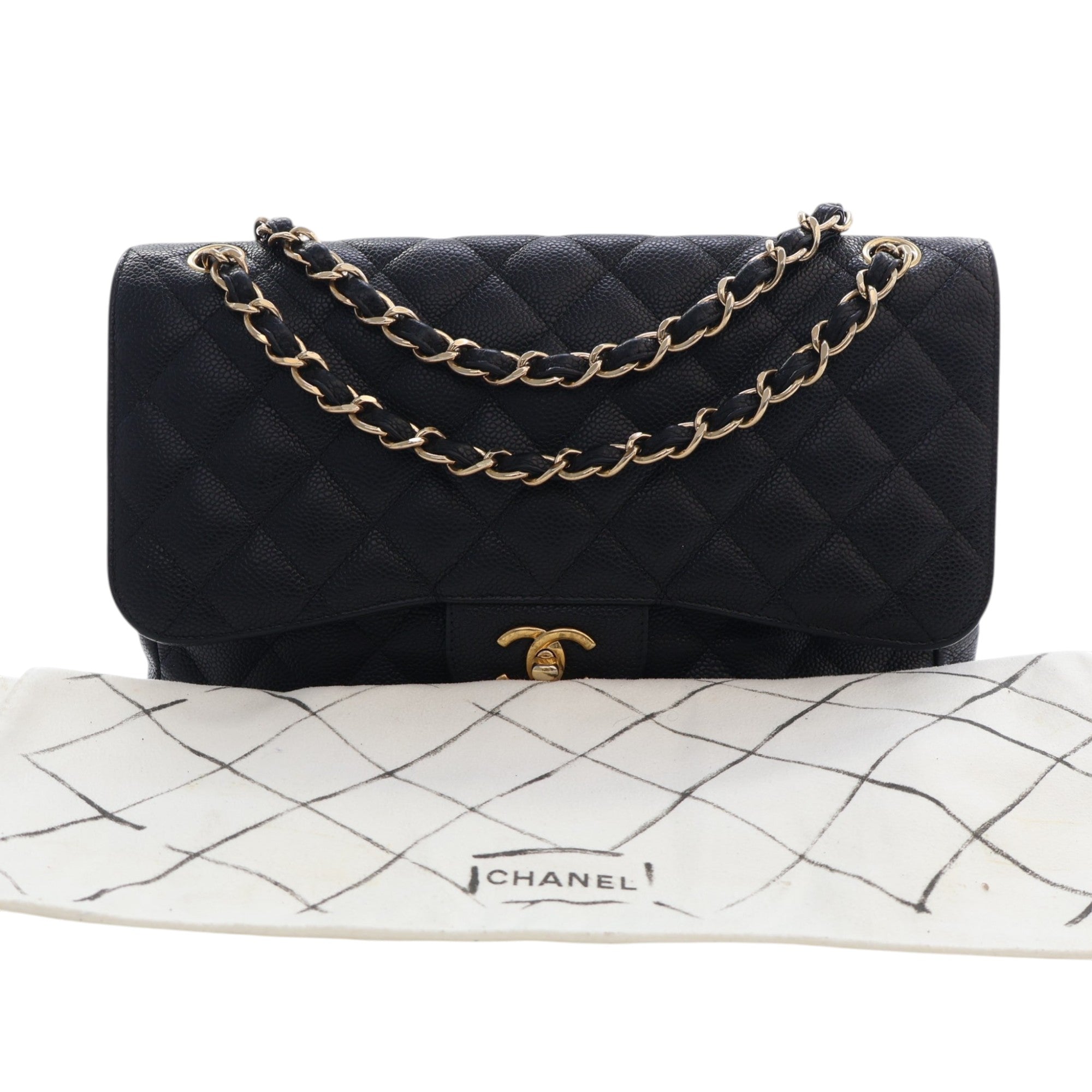 Chanel Jumbo Classic Caviar Double Flap - image 15