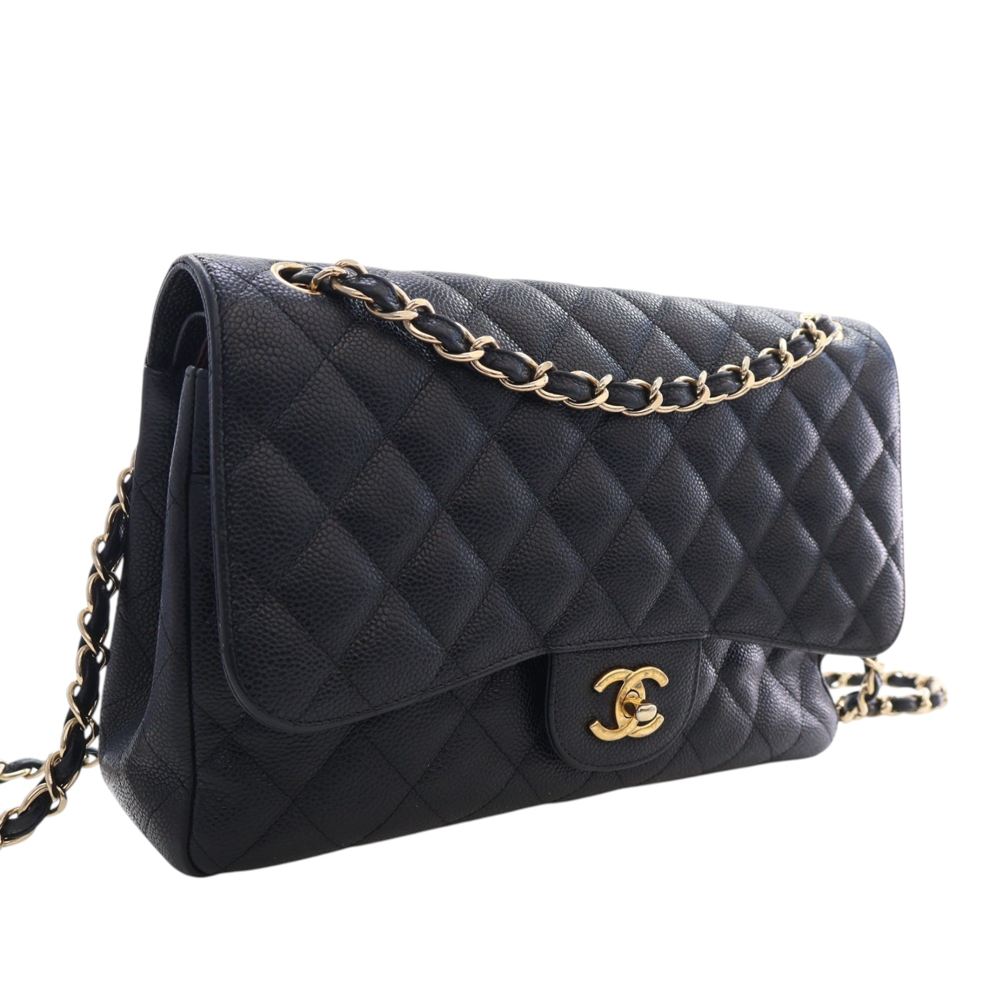 Chanel Jumbo Classic Caviar Double Flap - image 2