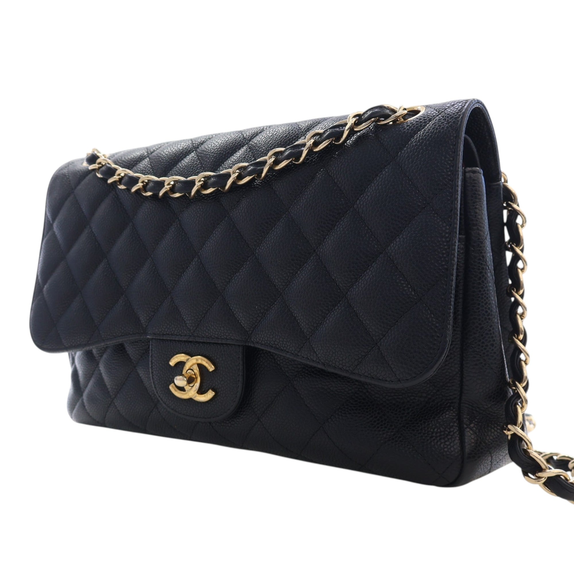Chanel Jumbo Classic Caviar Double Flap - image 3