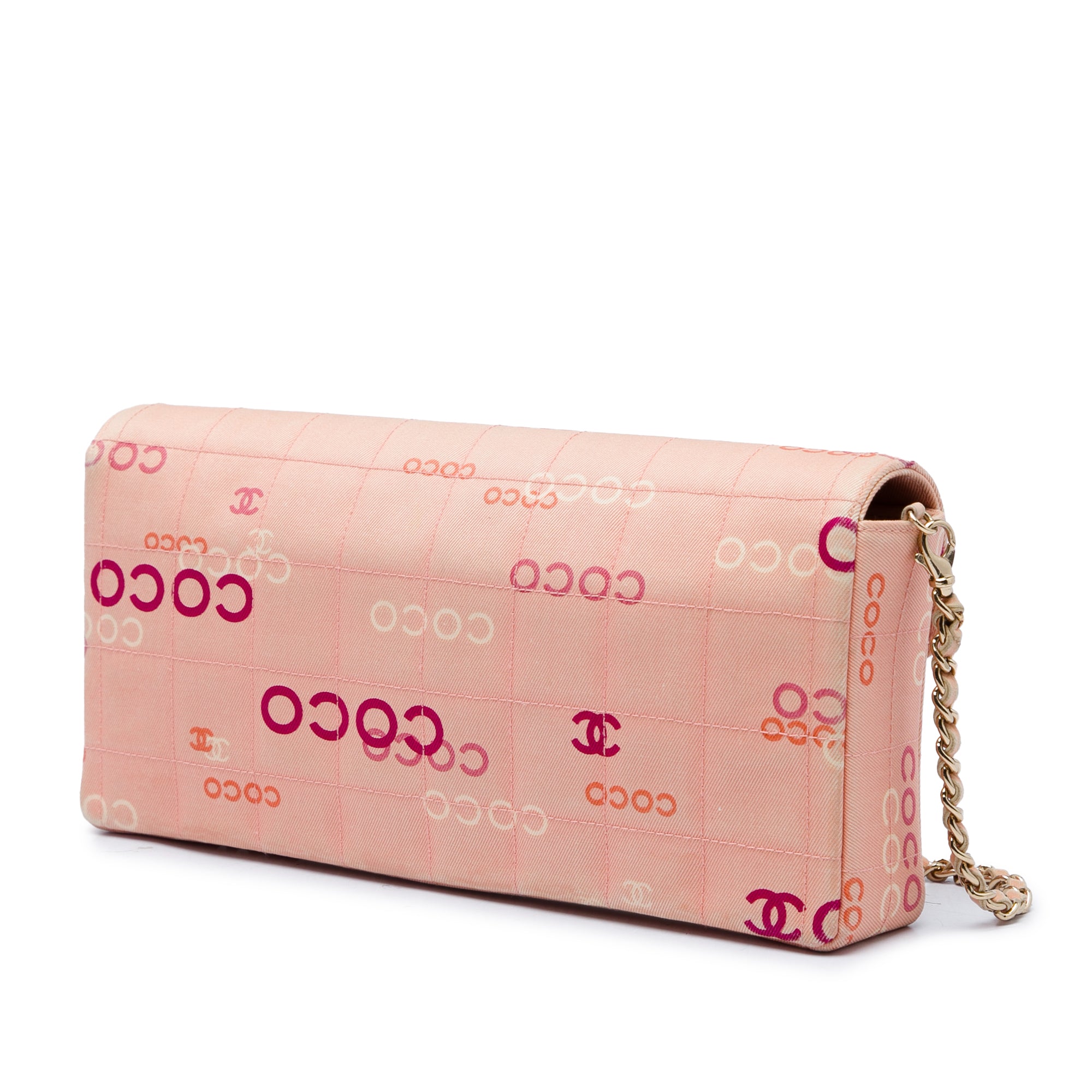 Chanel CC Chocolate Bar Canvas Logo East West Flap - image 2