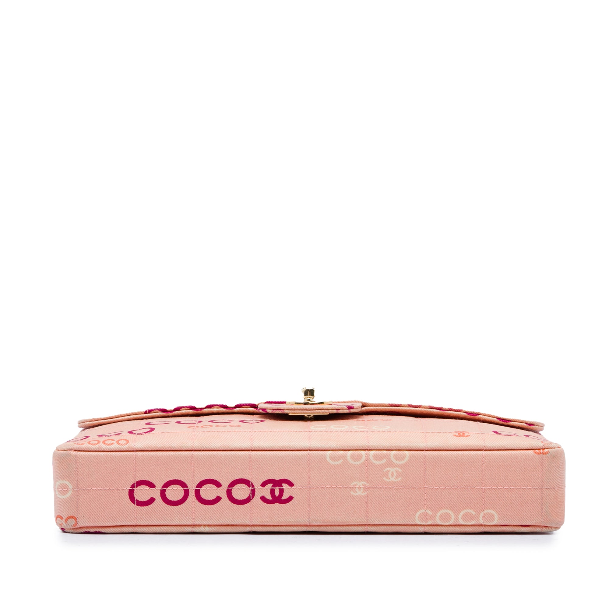 Chanel CC Chocolate Bar Canvas Logo East West Flap - image 3