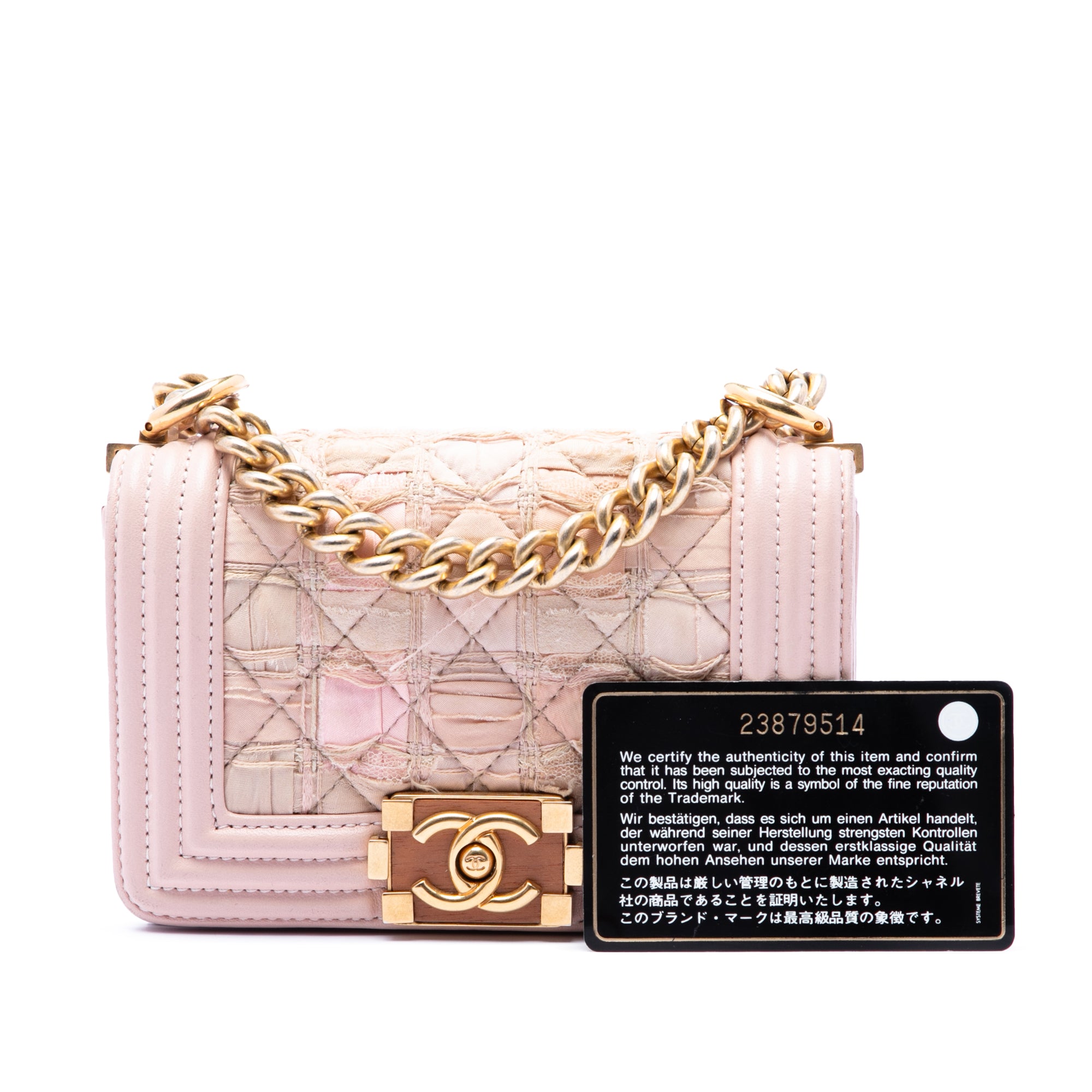 Chanel Mini Quilted Tweed and Lambskin Boy Flap - image 7