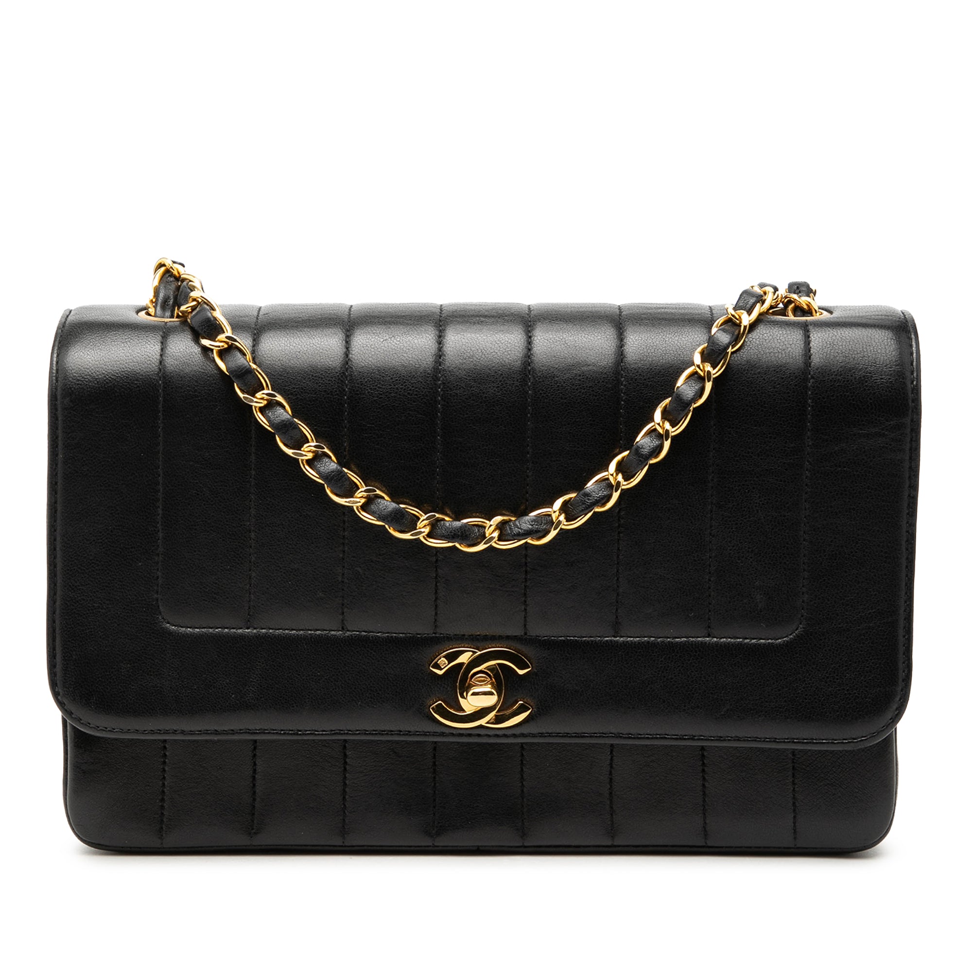 Chanel Medium Vertical Quilted Lambskin Mademoiselle Crossbody - image 1
