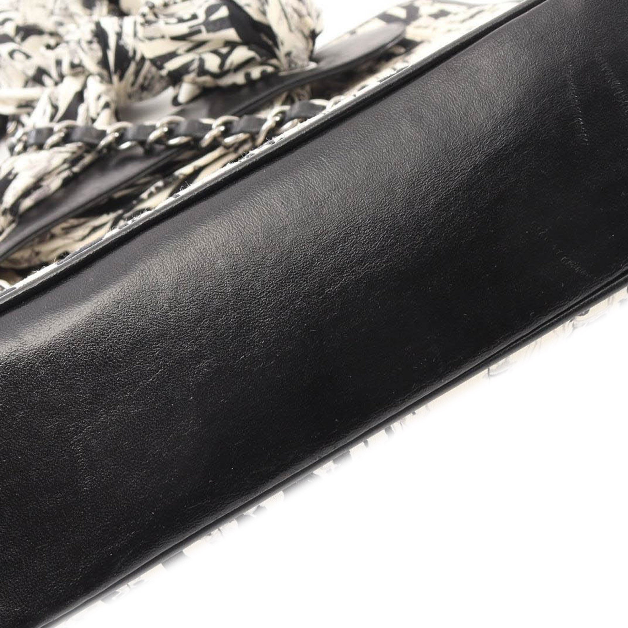 Chanel Silk and Lambskin Coco Mademoiselle Scarf Flap - image 10