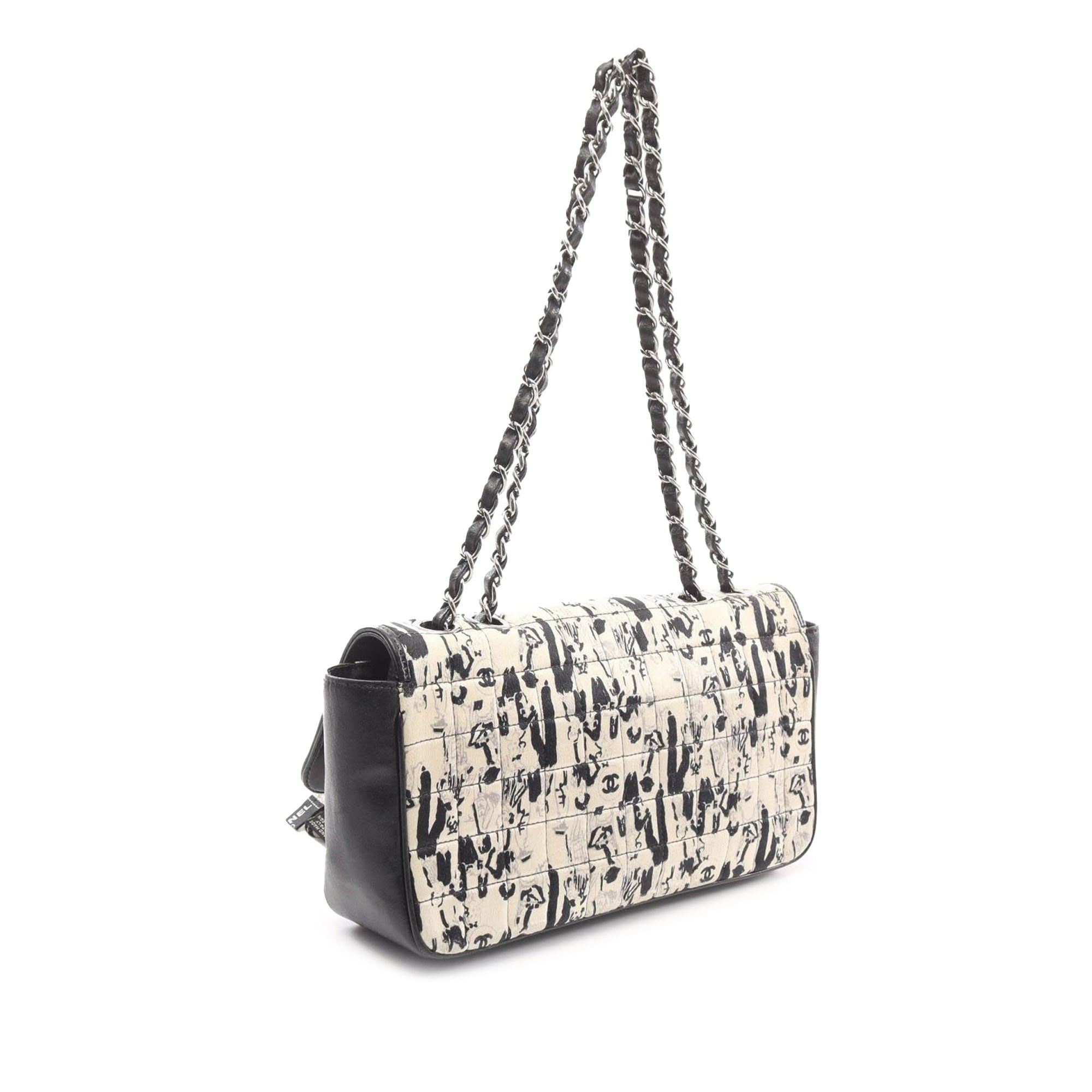 Chanel Silk and Lambskin Coco Mademoiselle Scarf Flap - image 2
