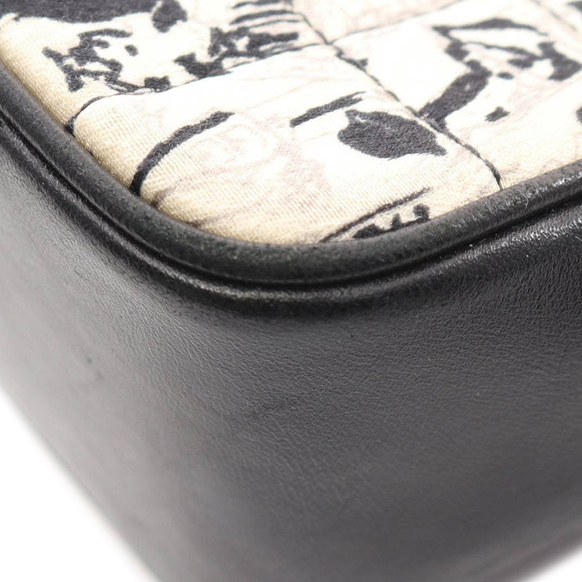 Chanel Silk and Lambskin Coco Mademoiselle Scarf Flap - image 9