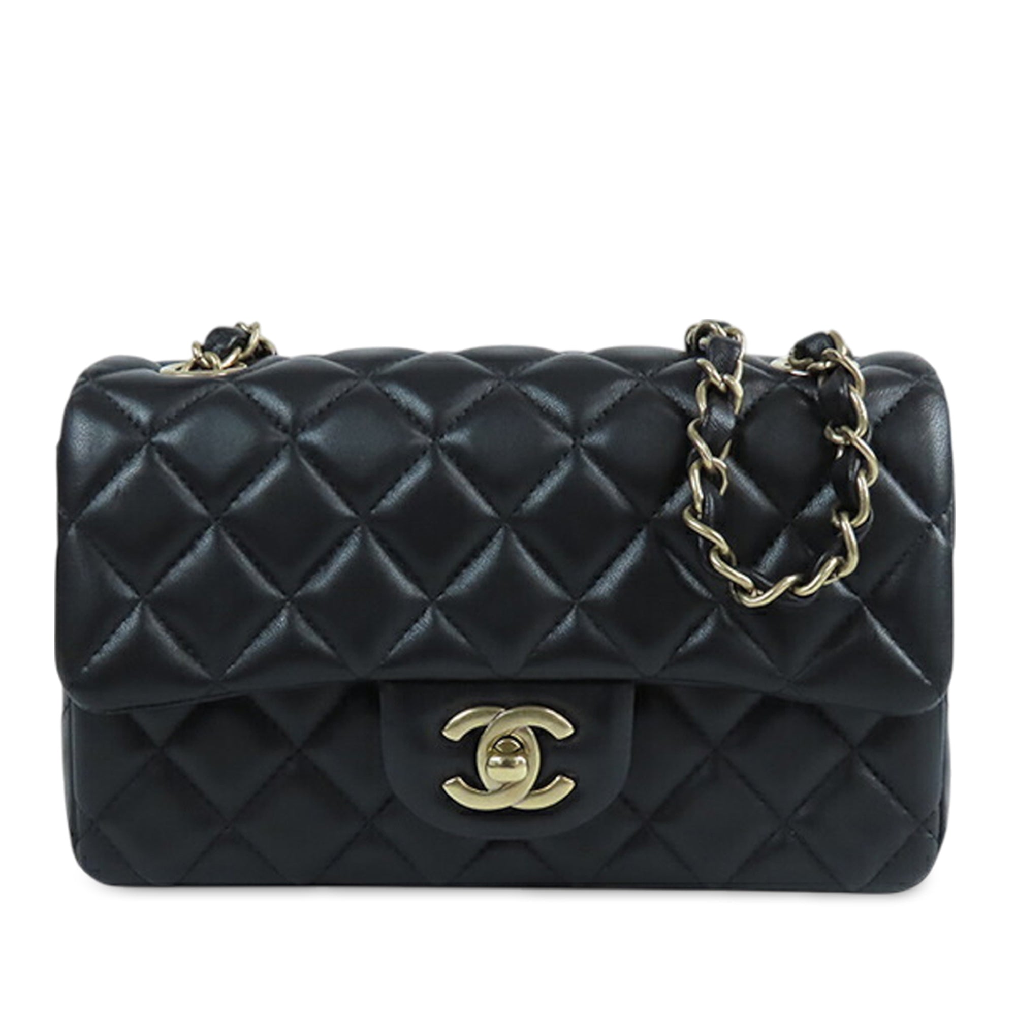 Chanel Mini Rectangular Classic Lambskin Single Flap - image 1