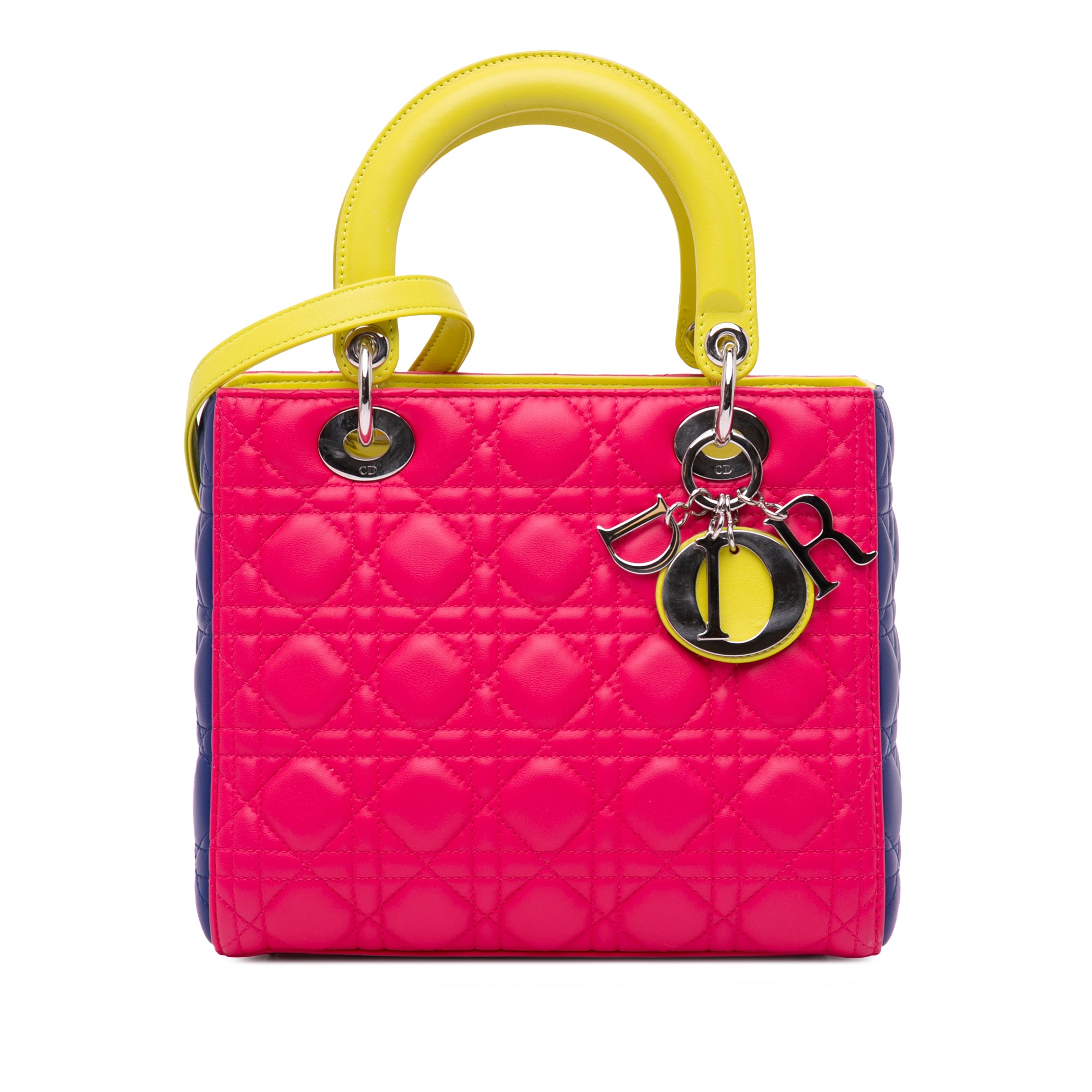 Dior Medium Tricolor Lambskin Cannage Lady Dior - image 1