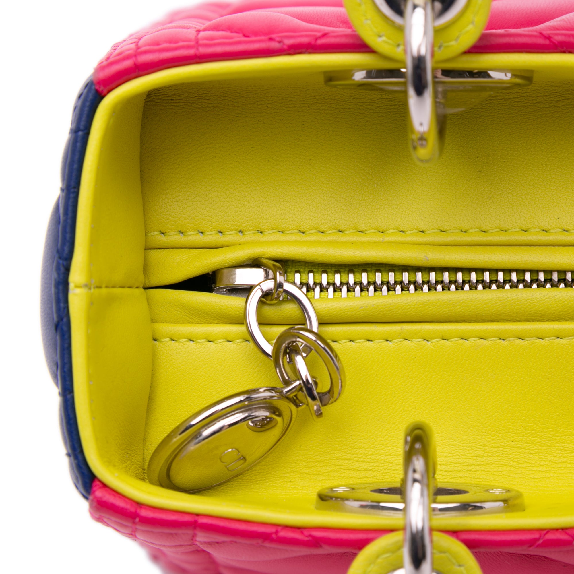 Dior Medium Tricolor Lambskin Cannage Lady Dior - image 7