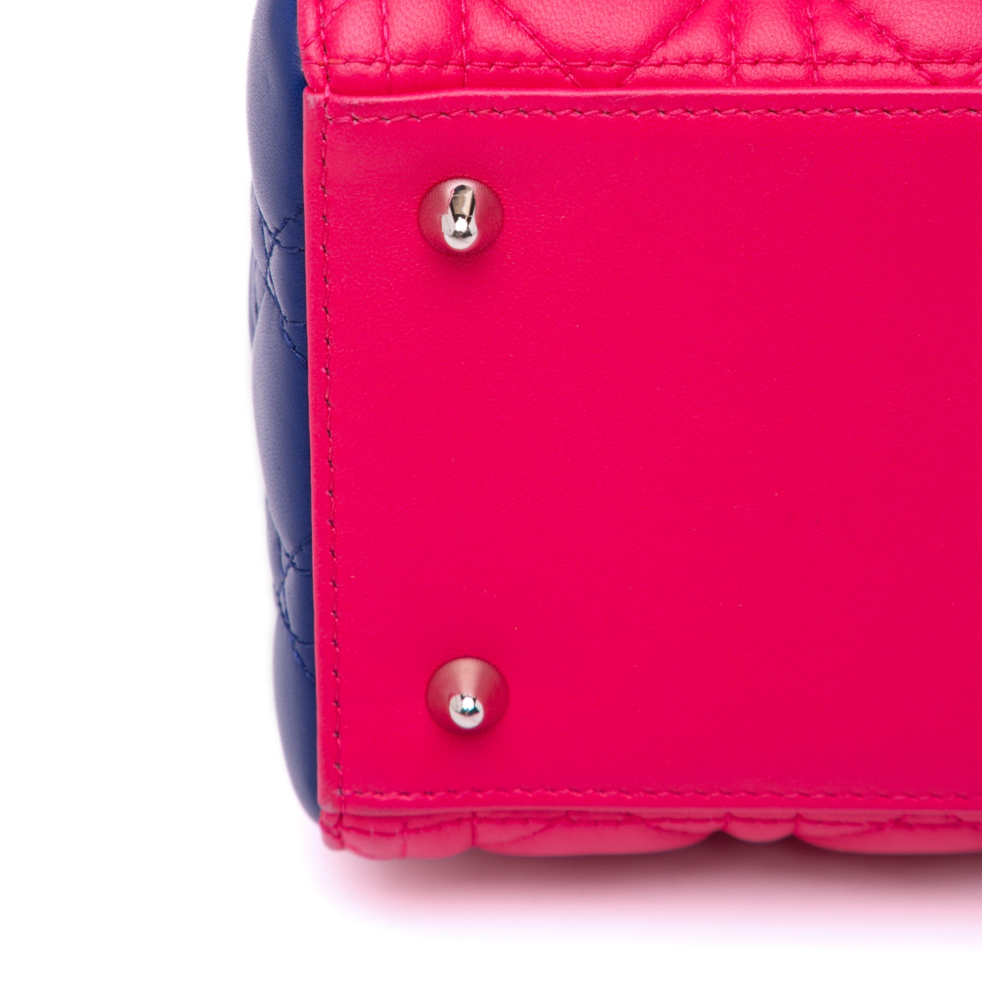 Dior Medium Tricolor Lambskin Cannage Lady Dior - image 9