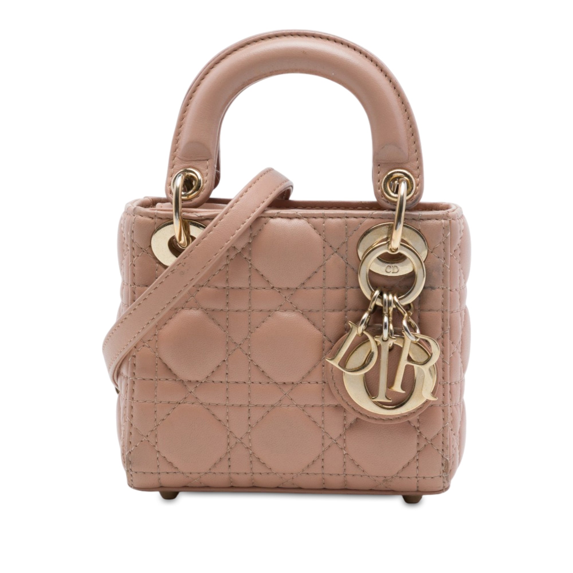 Dior Micro Lambskin Cannage Lady Dior - image 1