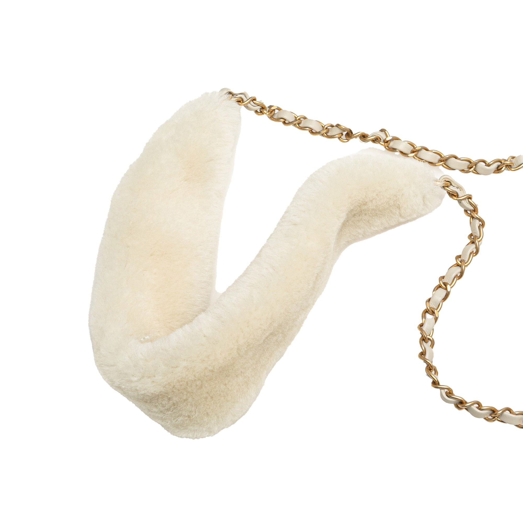 Chanel Quilted Lambskin and Shearling CC Muff Flap - image 12