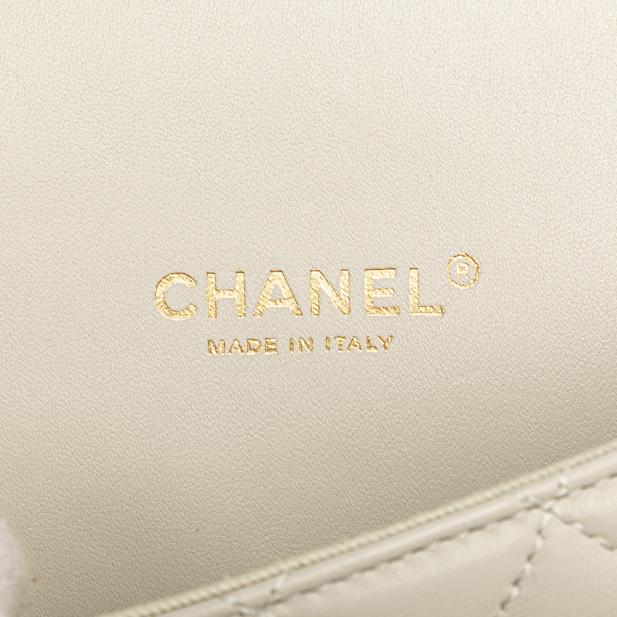 Chanel Quilted Lambskin and Shearling CC Muff Flap - image 7