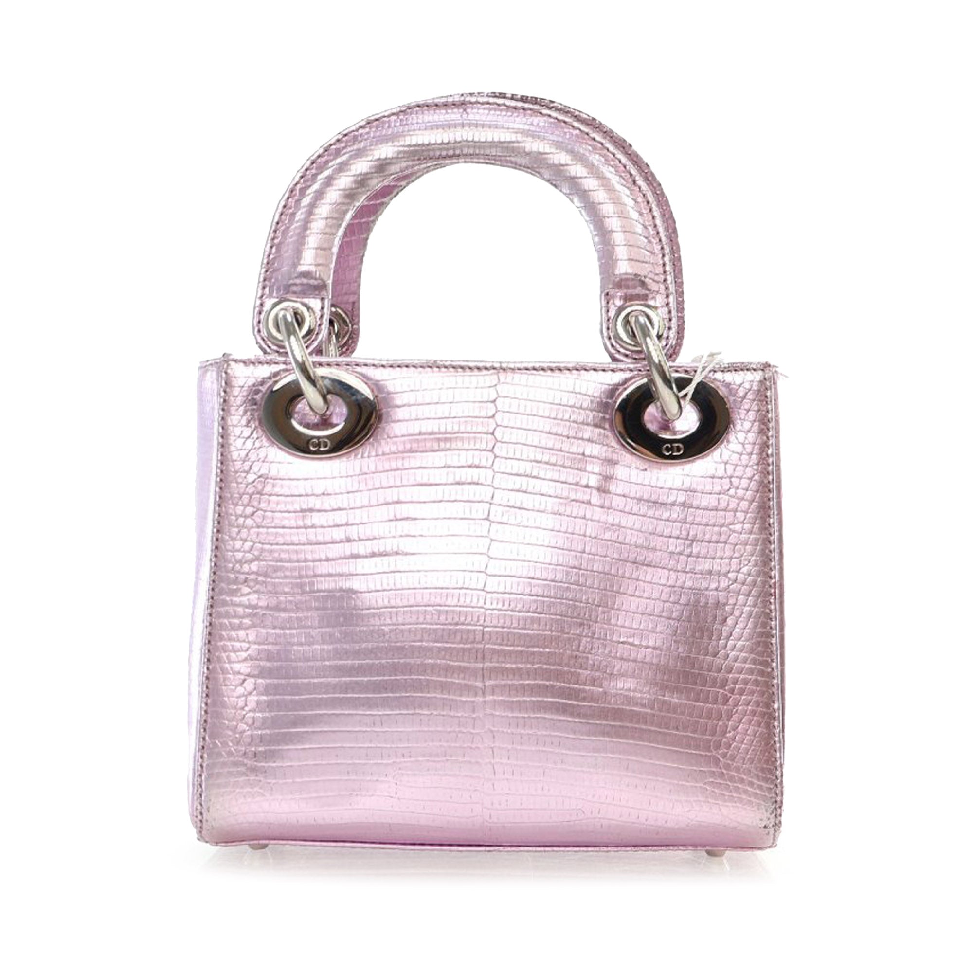 Dior Mini Metallic Lizard Leather Lady Dior - image 2