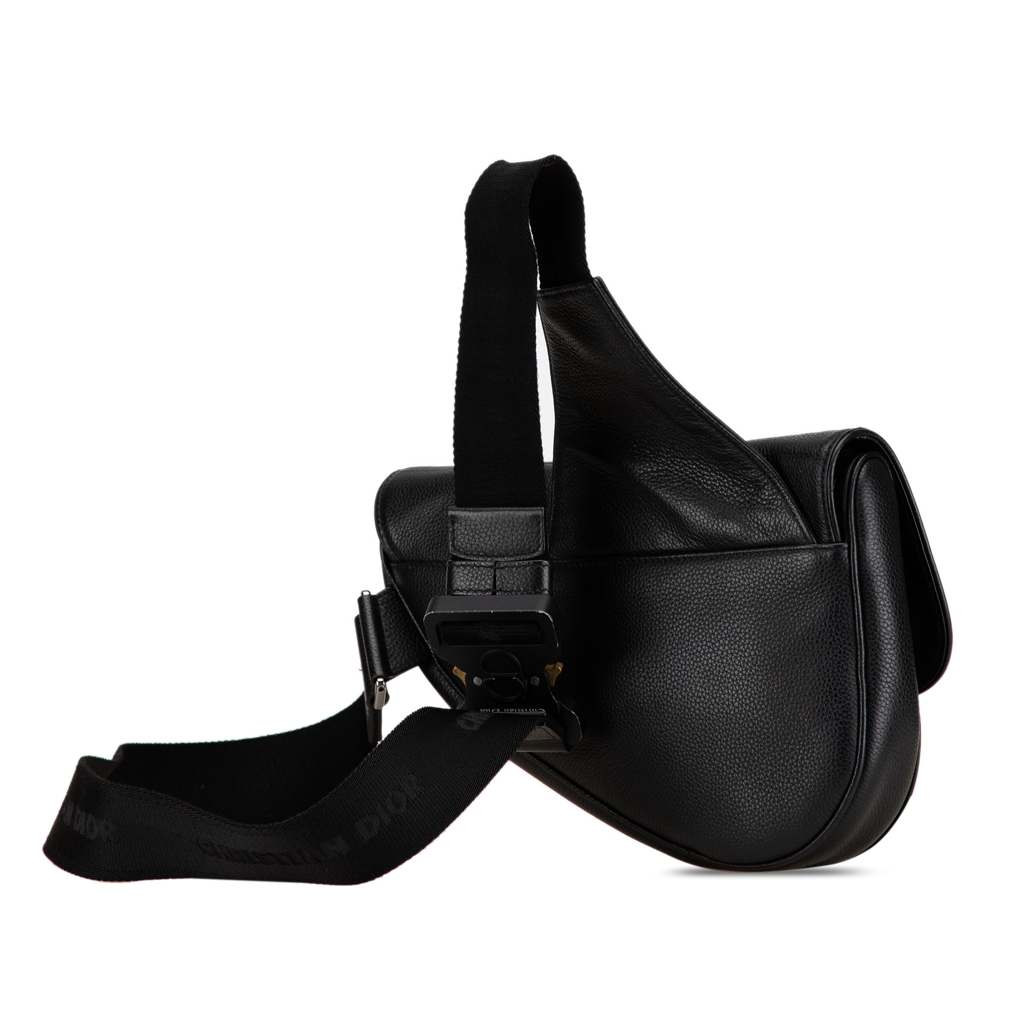 Dior Shawn Stussy Grained Calfskin Saddle Bag - image 2