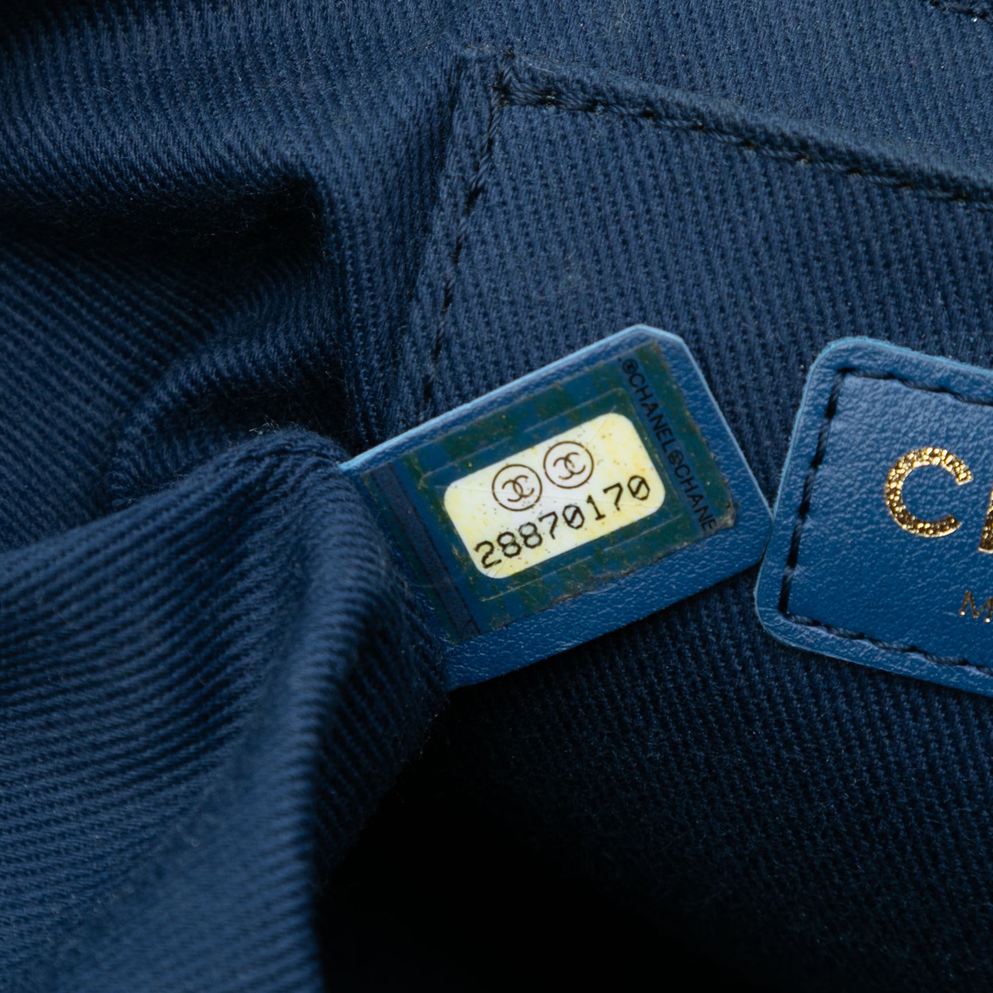 Chanel CC Quilted Denim Trip Vanity Case with Chain - image 6