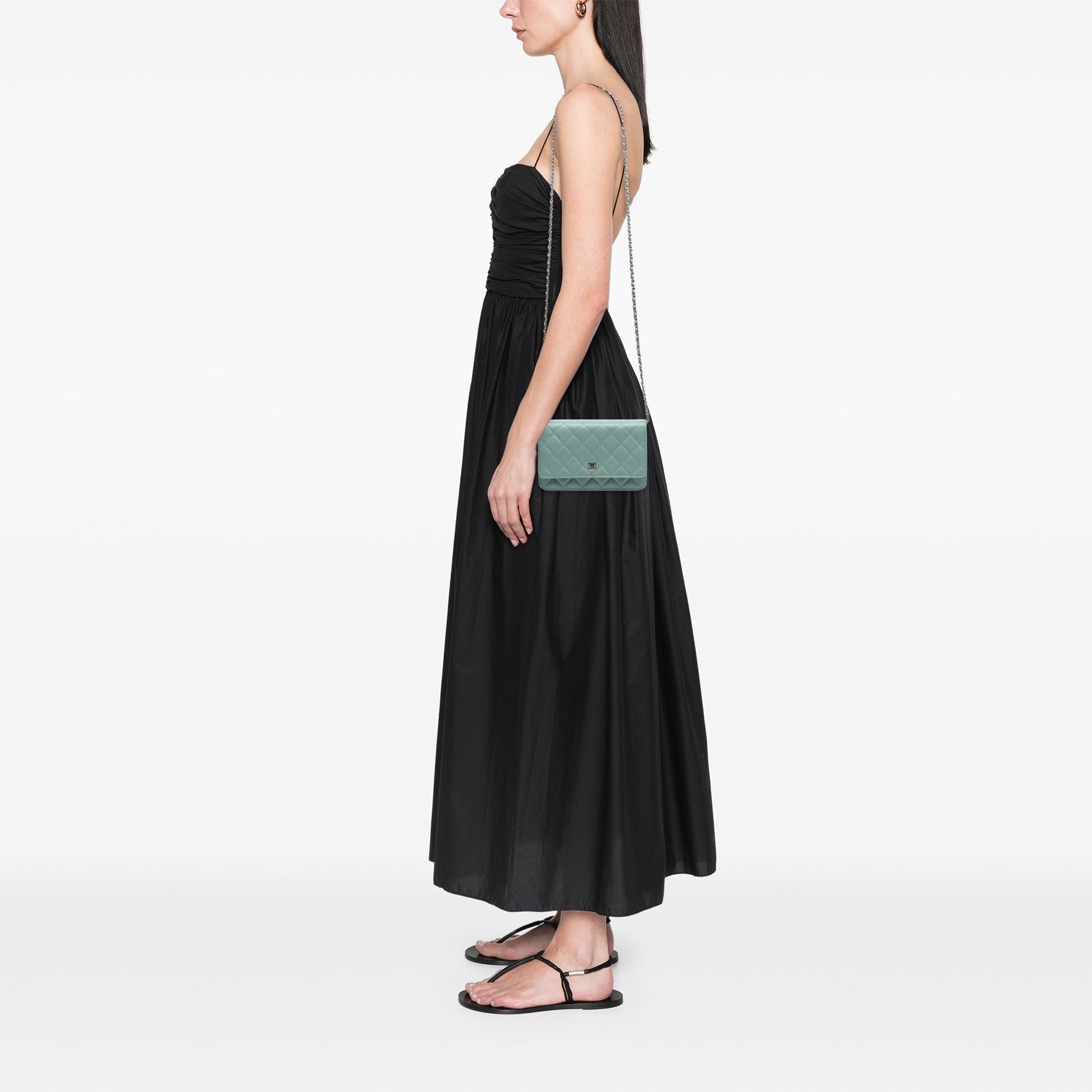 Chanel CC Quilted Caviar Wallet on Chain - image 7
