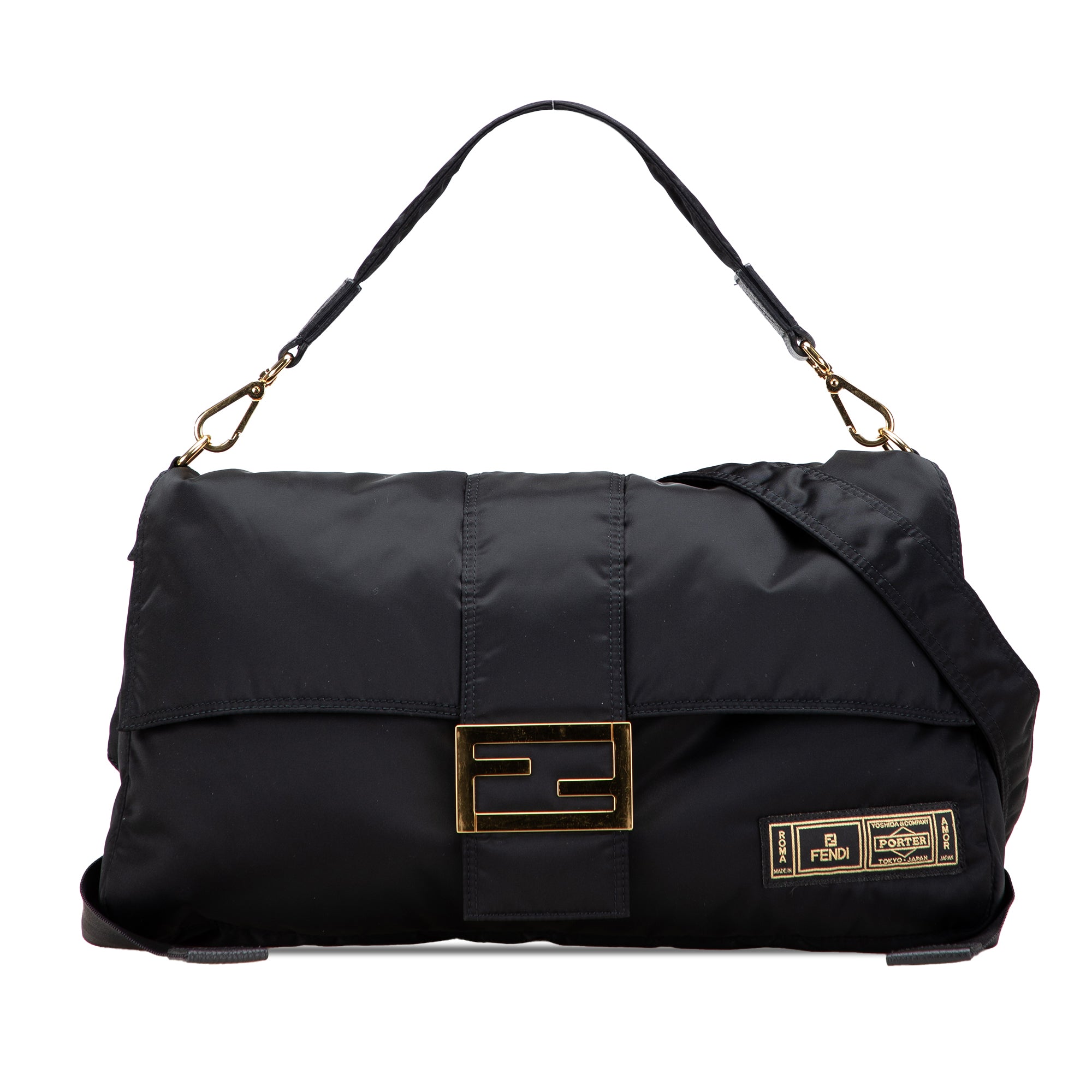 Fendi Porter Nylon Baguette Satchel - image 1