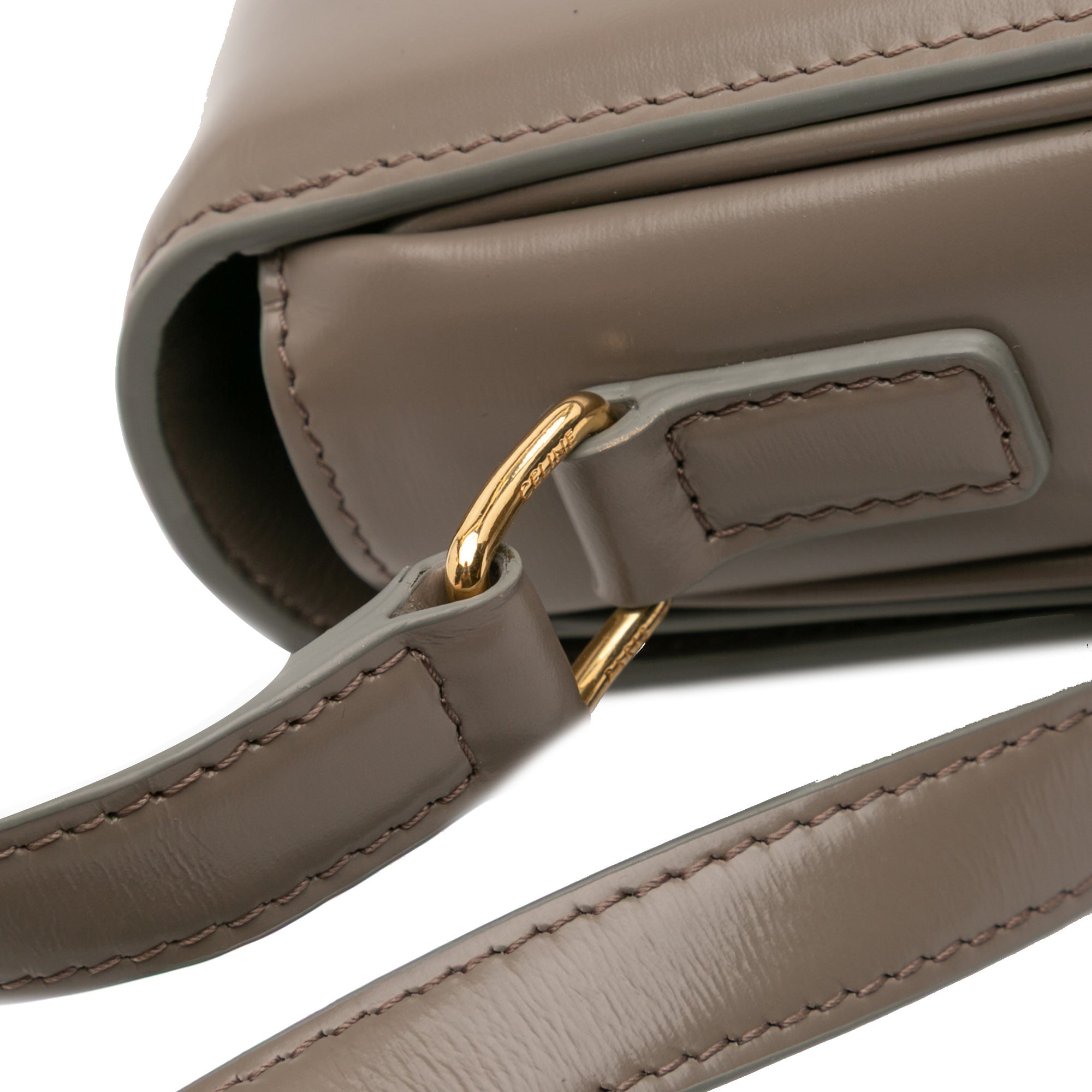 Celine Teen Shiny Calfskin Triomphe Crossbody - image 9