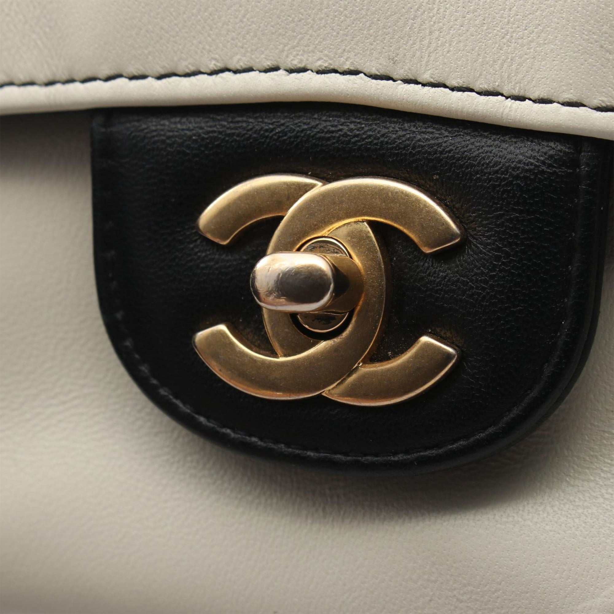 Chanel Medium Classic Lambskin Geometric Patchwork Double Flap - image 6