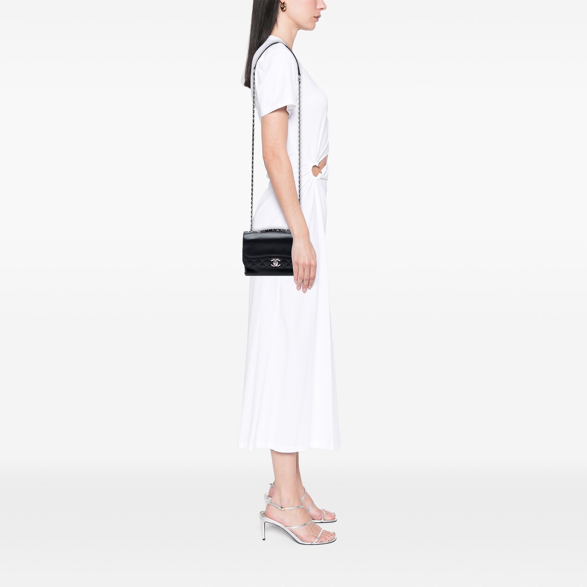 Chanel Mini Calfskin Tramezzo Flap - image 7
