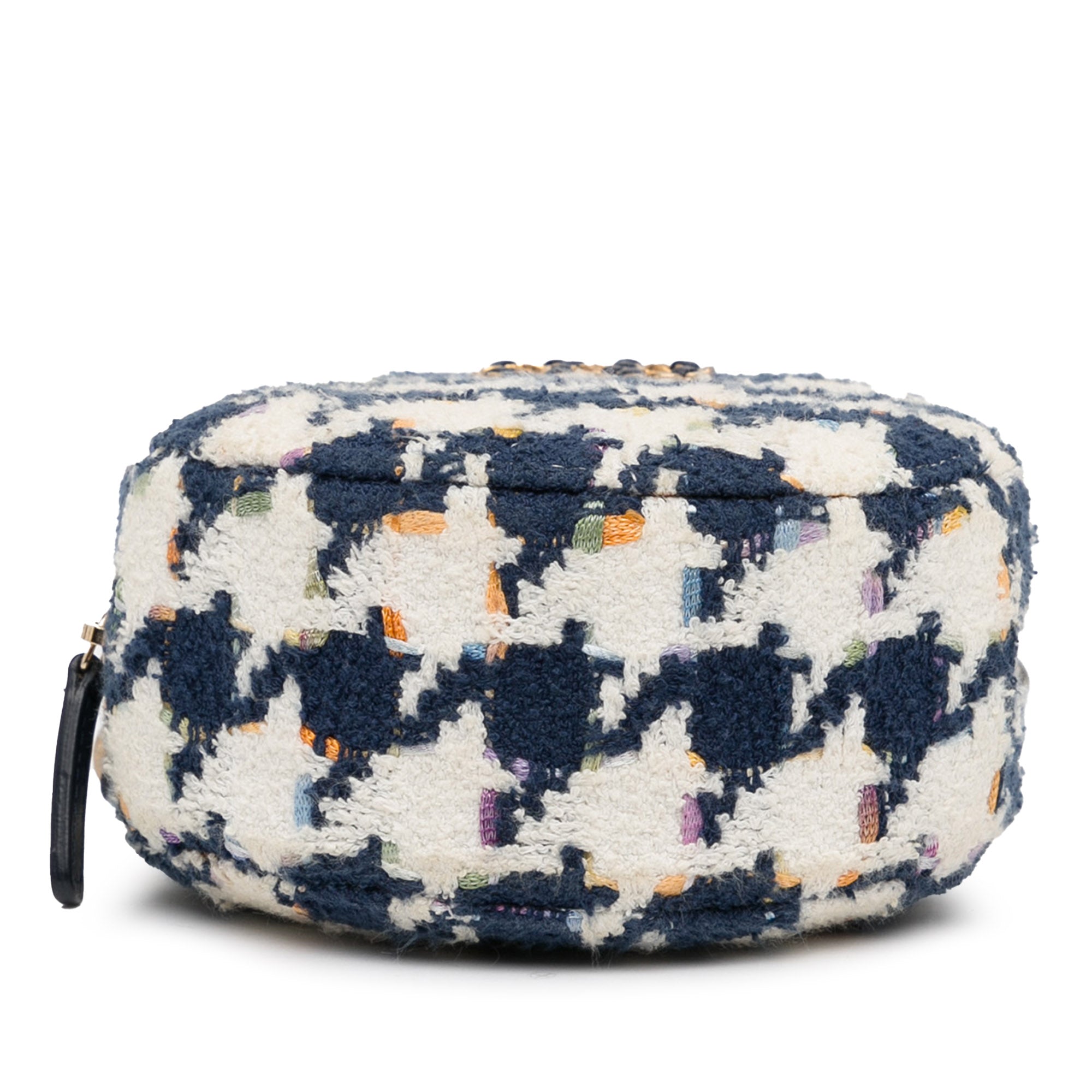 Chanel Tweed 19 Round Clutch with Chain - image 5