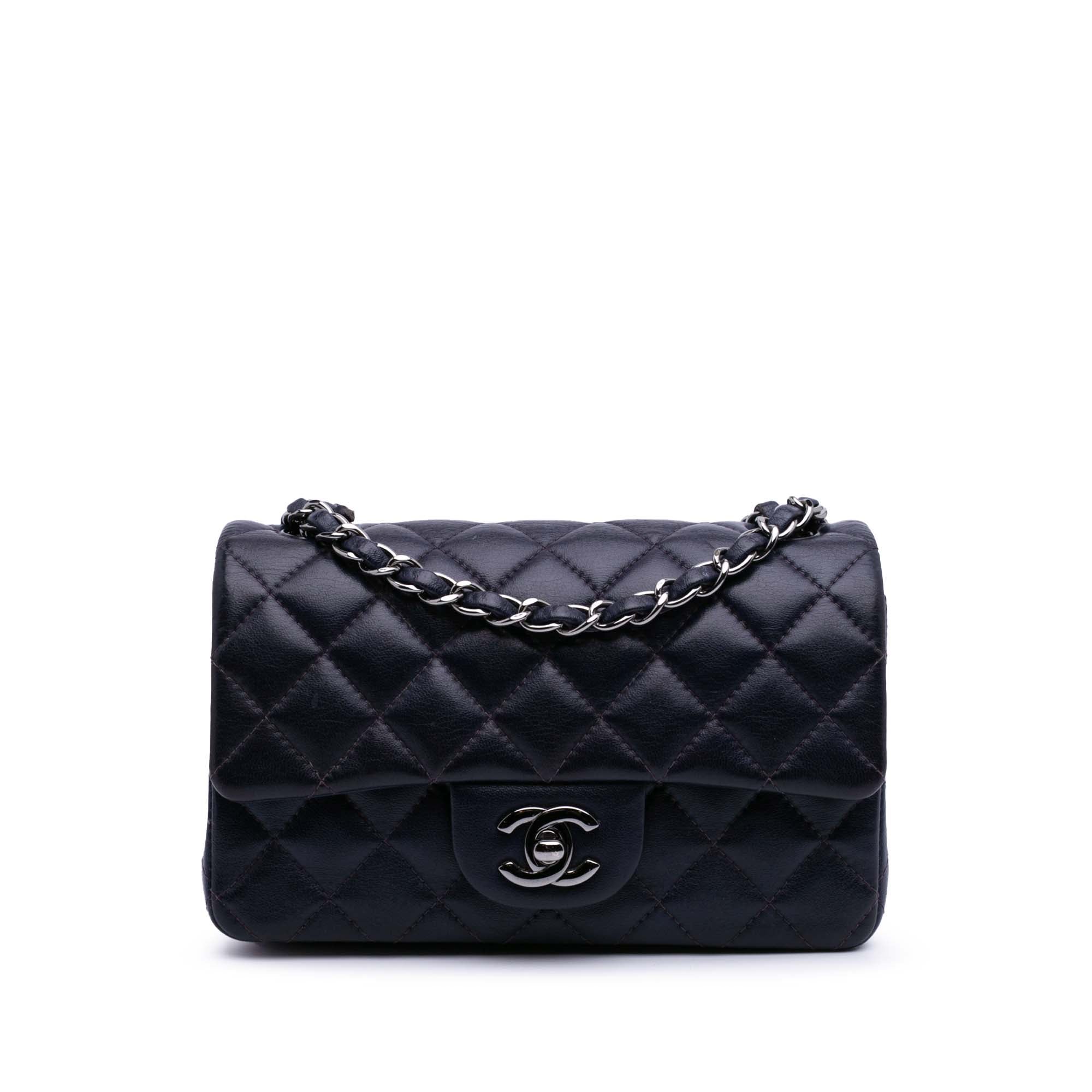 Chanel Mini Rectangular Classic Lambskin Single Flap - image 1