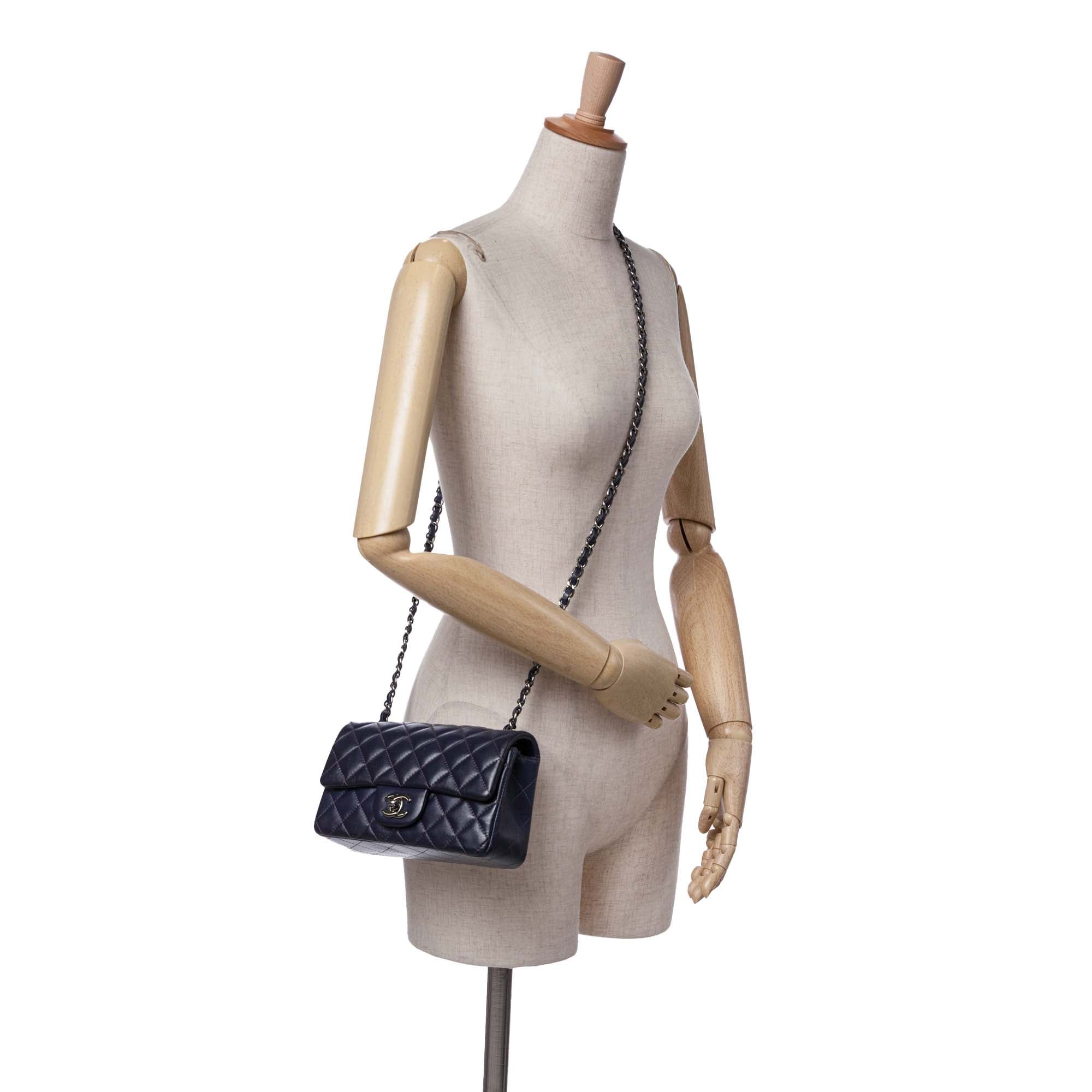 Chanel Mini Rectangular Classic Lambskin Single Flap - image 8