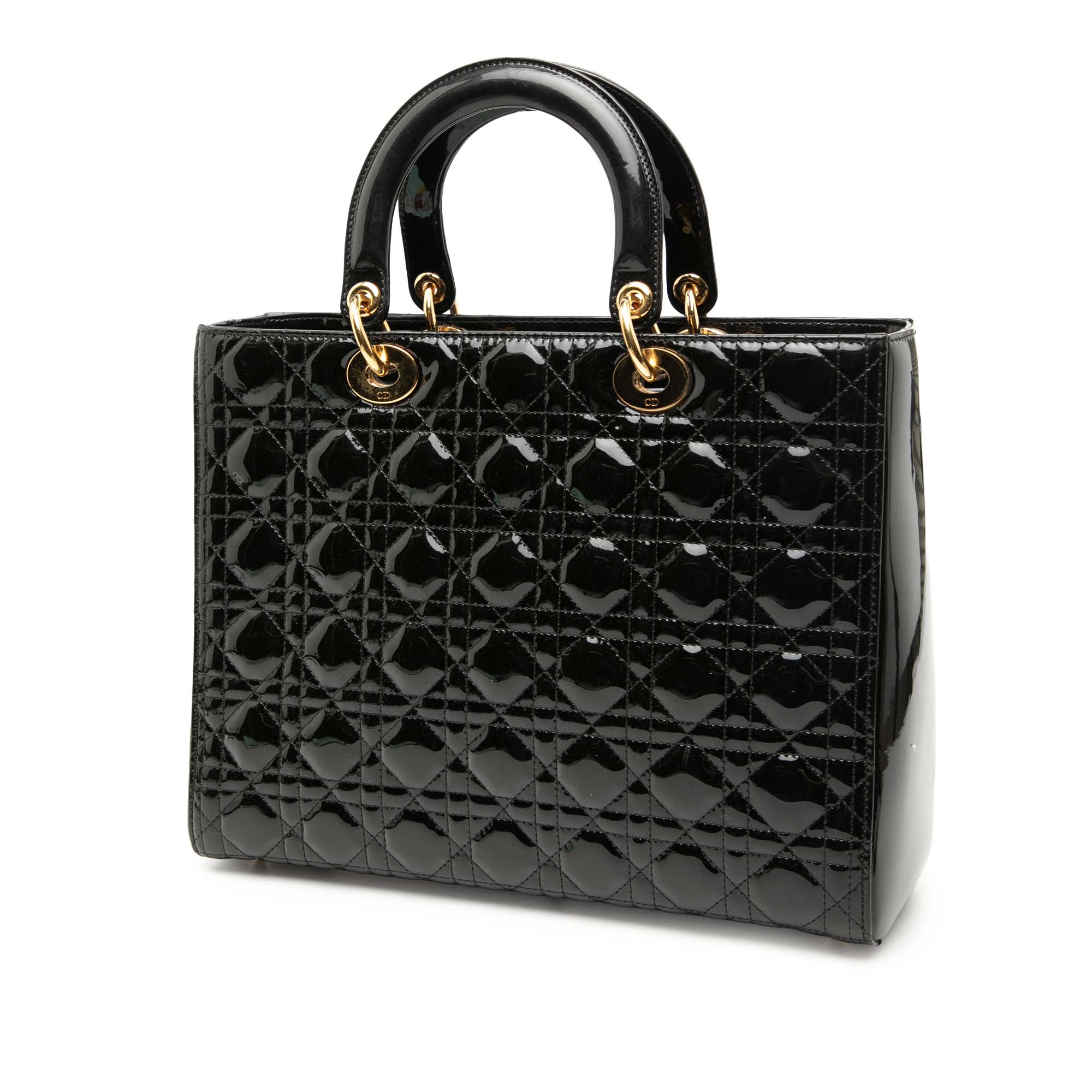 Dior Large Patent Cannage Lady Dior - image 2